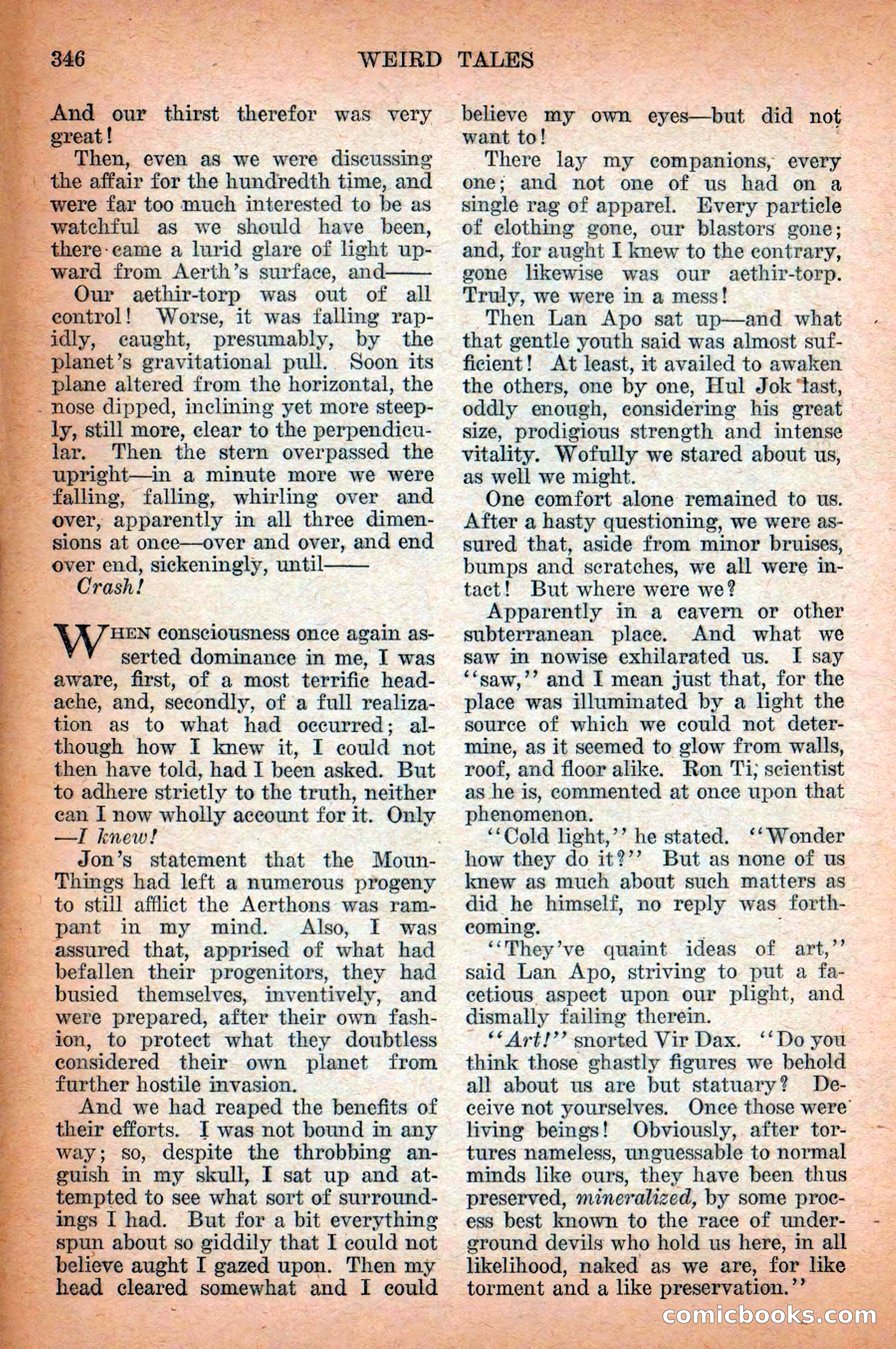 Weird Tales, Vol. 12 No. 3 — page 60 of 148