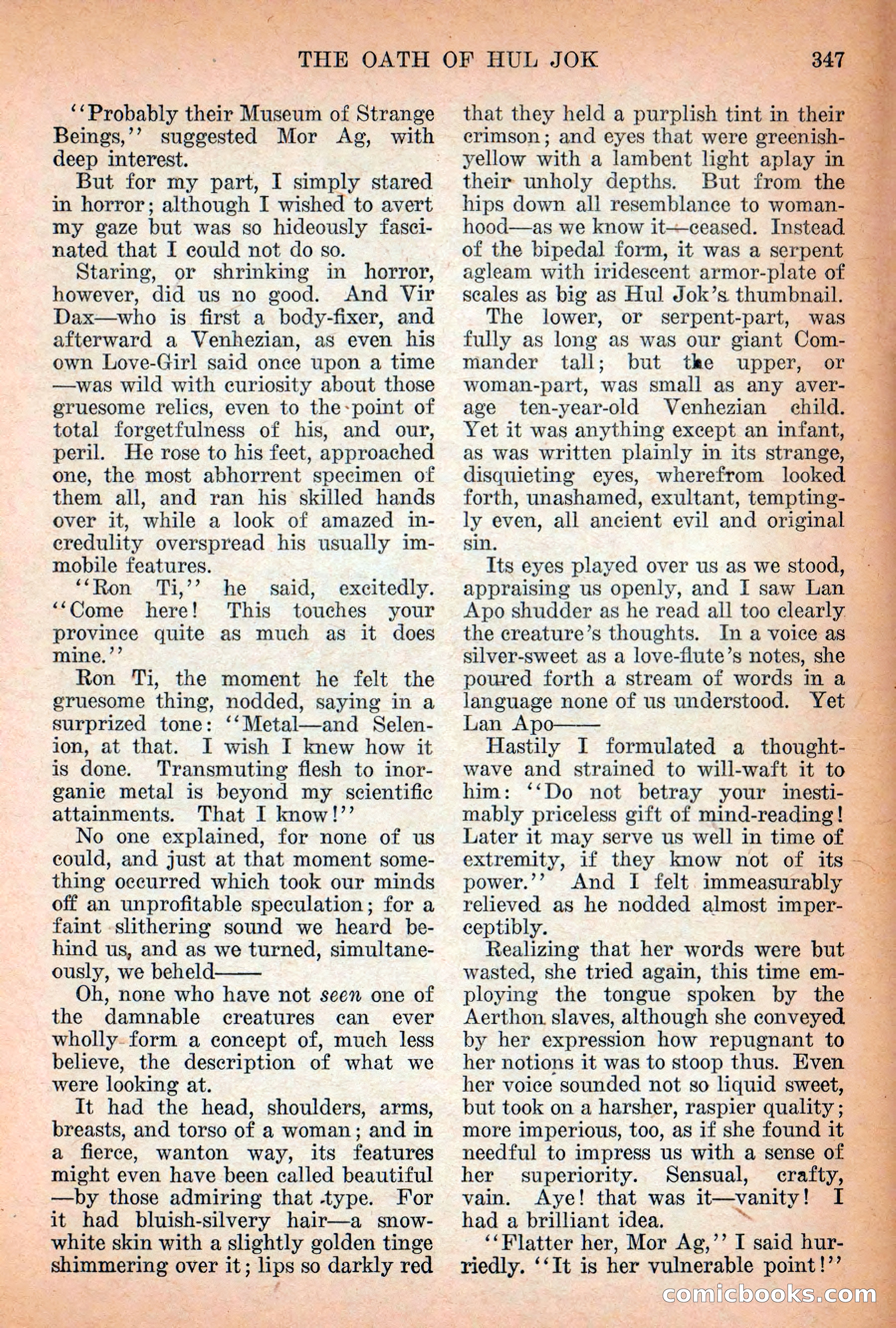 Weird Tales, Vol. 12 No. 3 — page 61 of 148