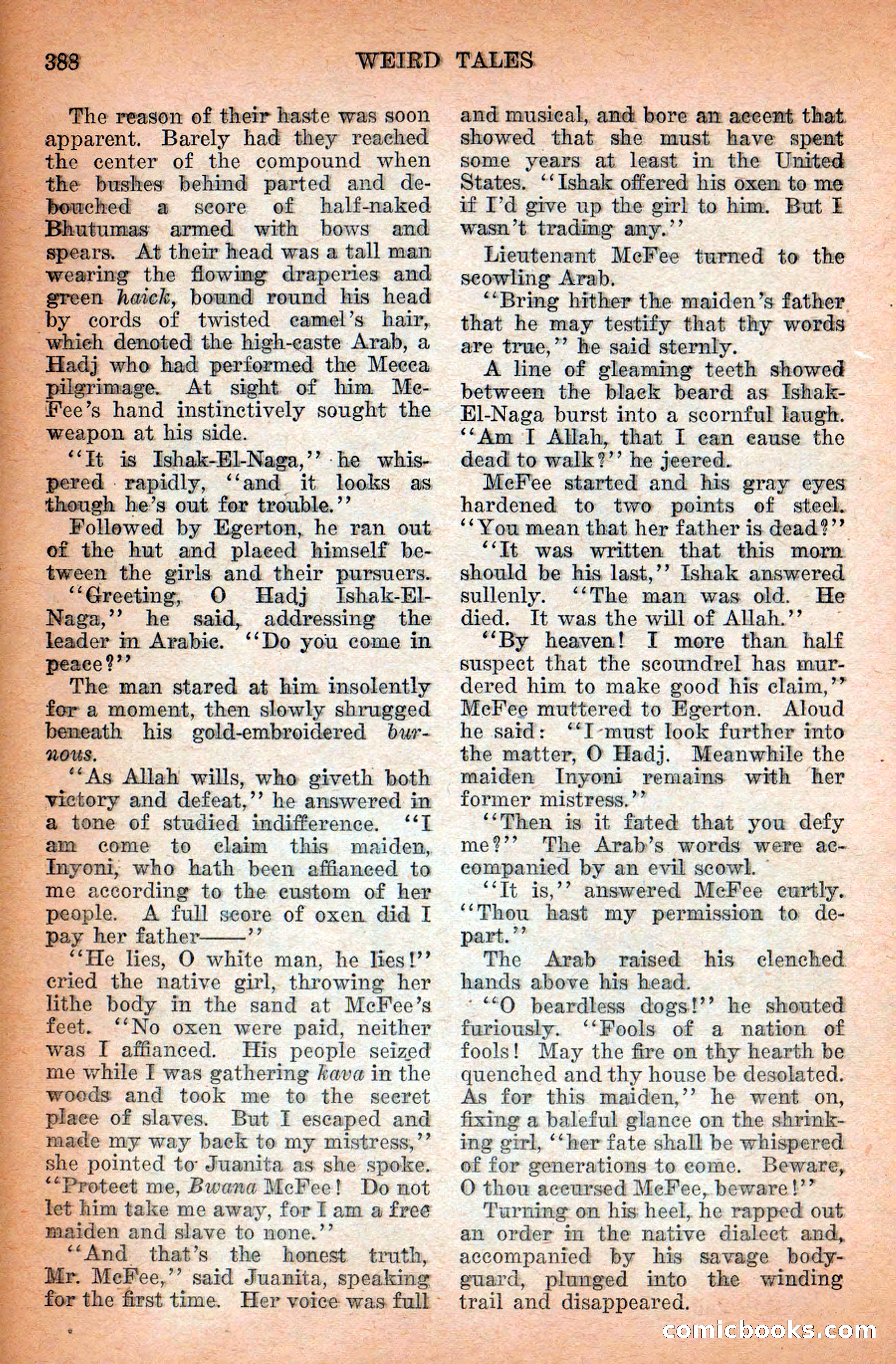 Weird Tales, Vol. 12 No. 3 — page 102 of 148