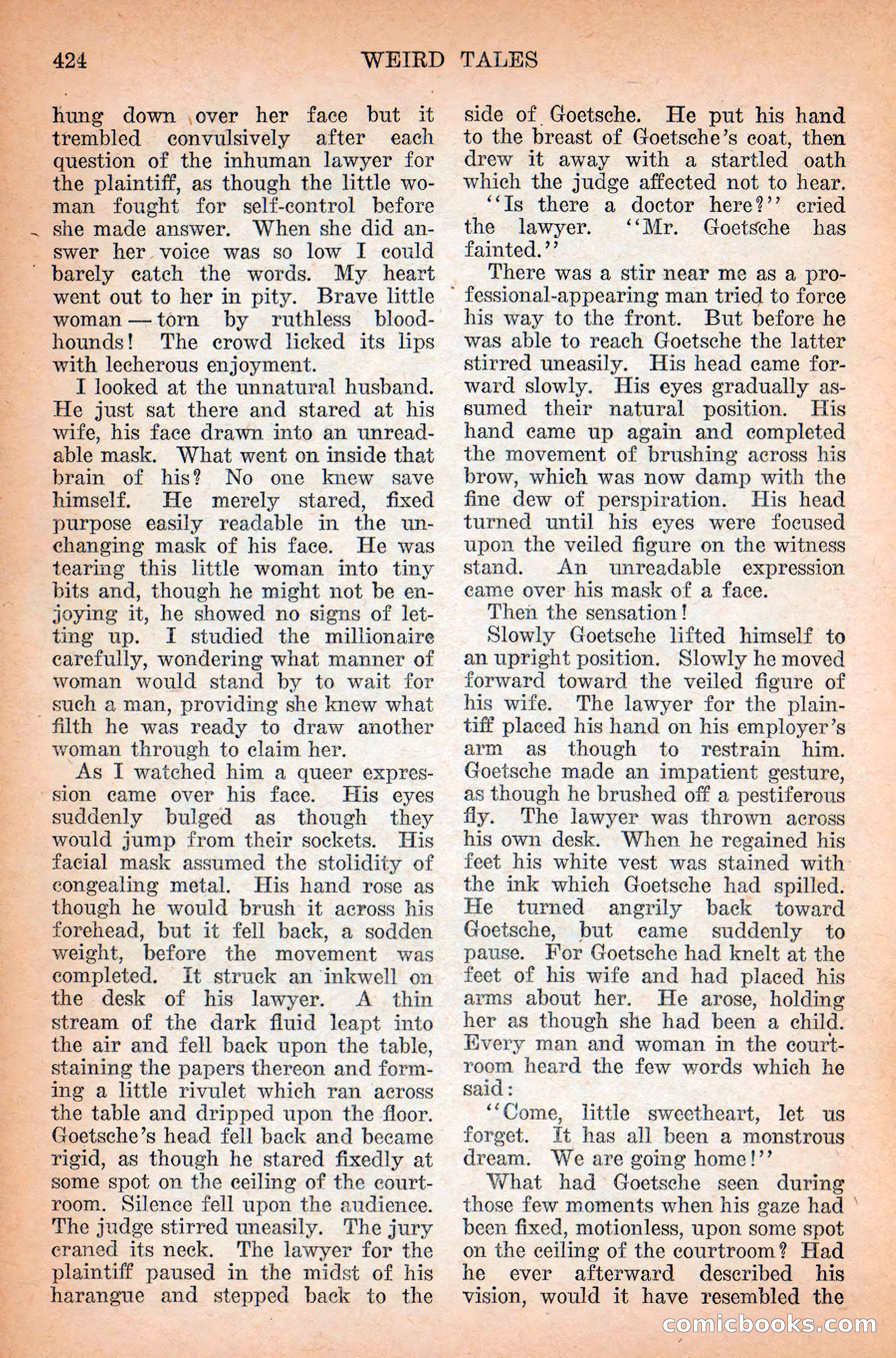 Weird Tales, Vol. 12 No. 3 — page 138 of 148