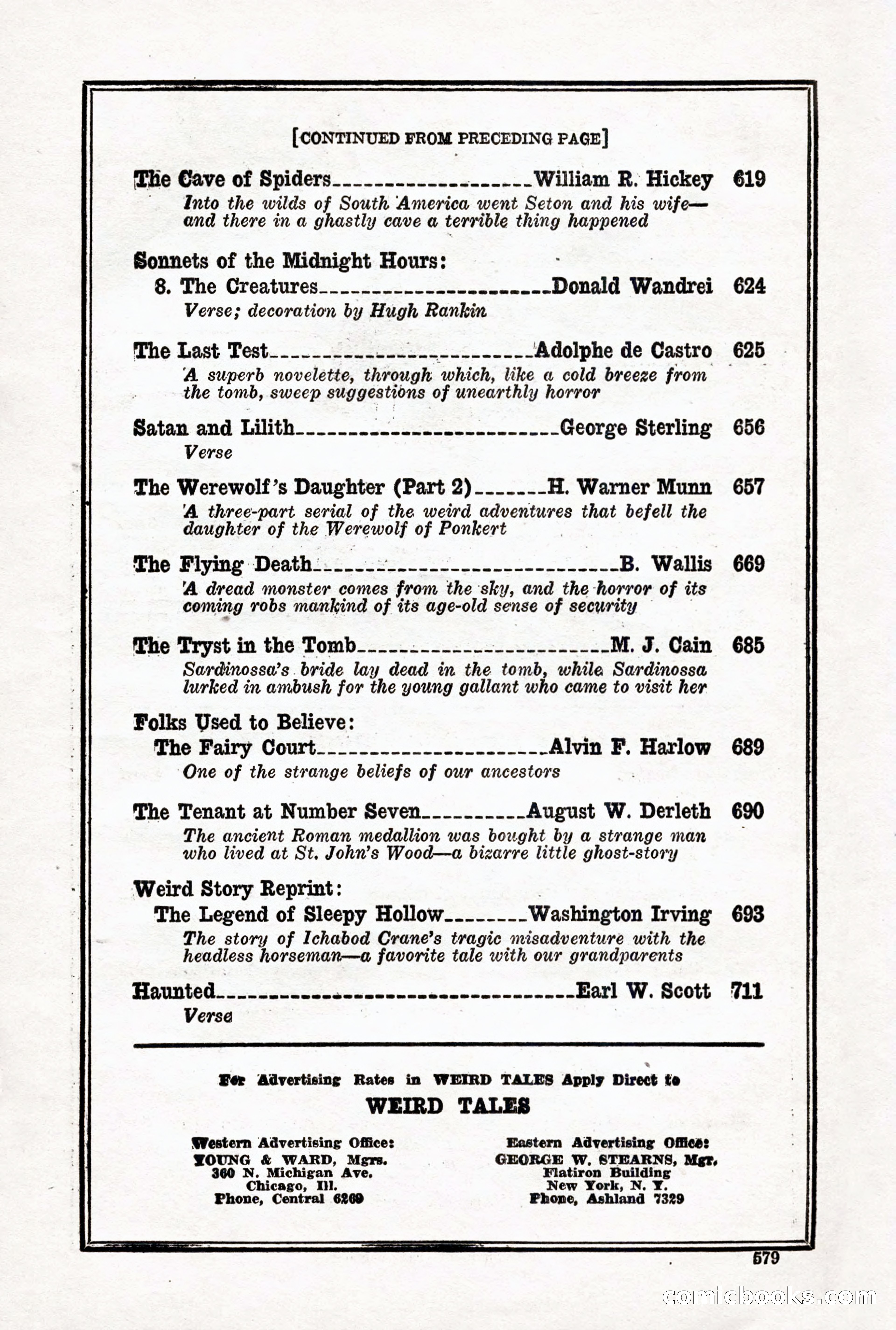 Weird Tales, Vol. 12 No. 5 — page 5 of 148