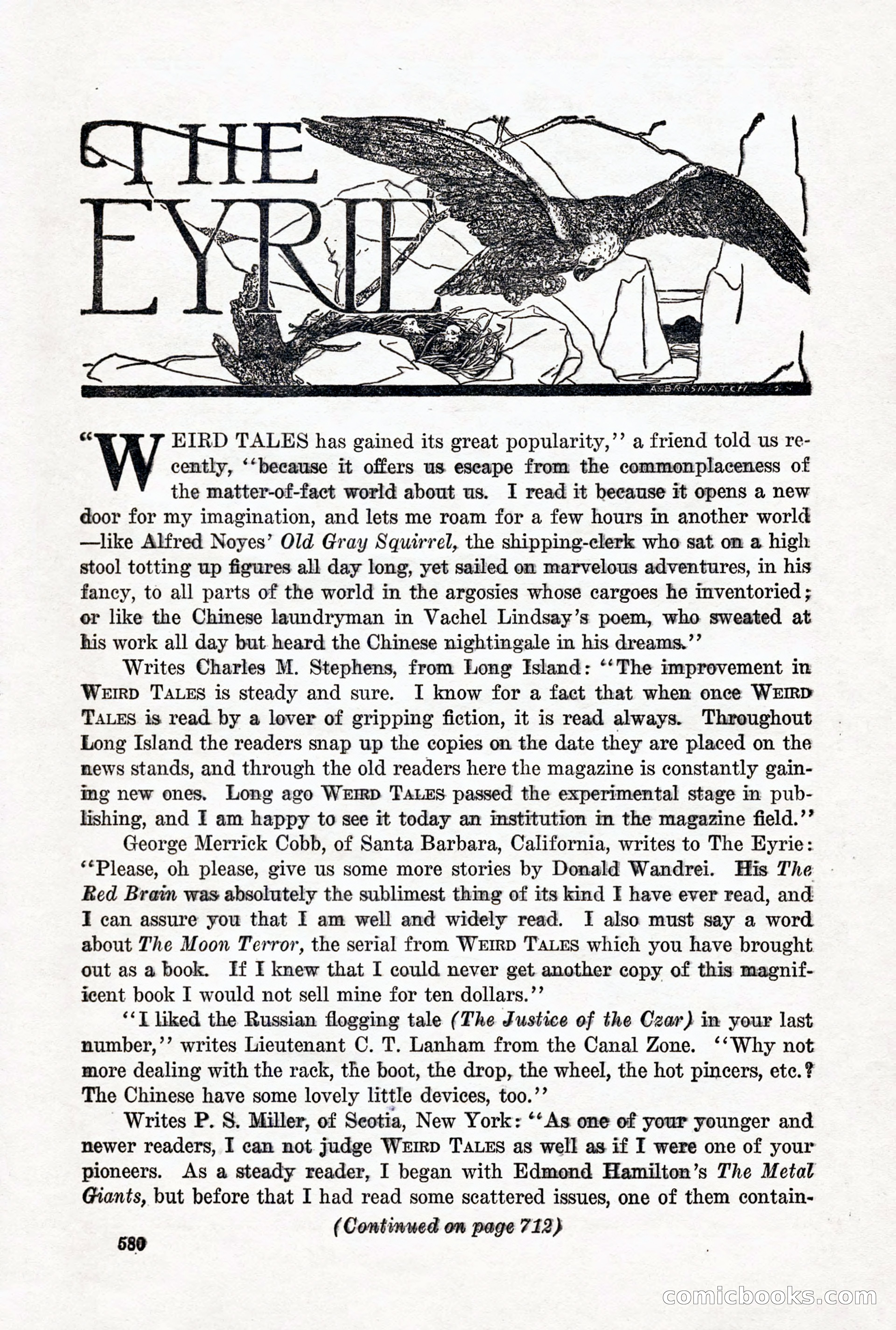 Weird Tales, Vol. 12 No. 5 — page 6 of 148
