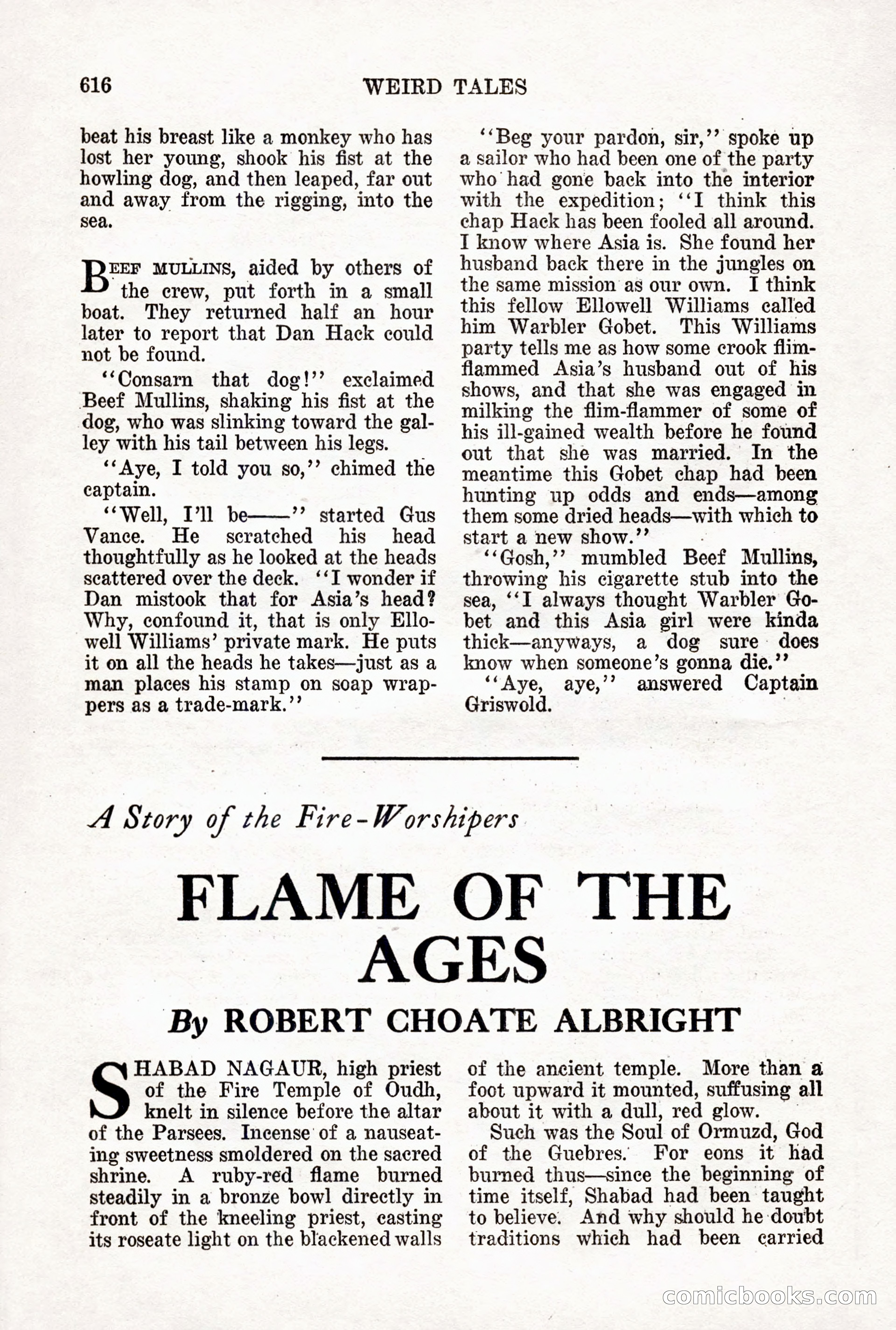Weird Tales, Vol. 12 No. 5 — page 42 of 148
