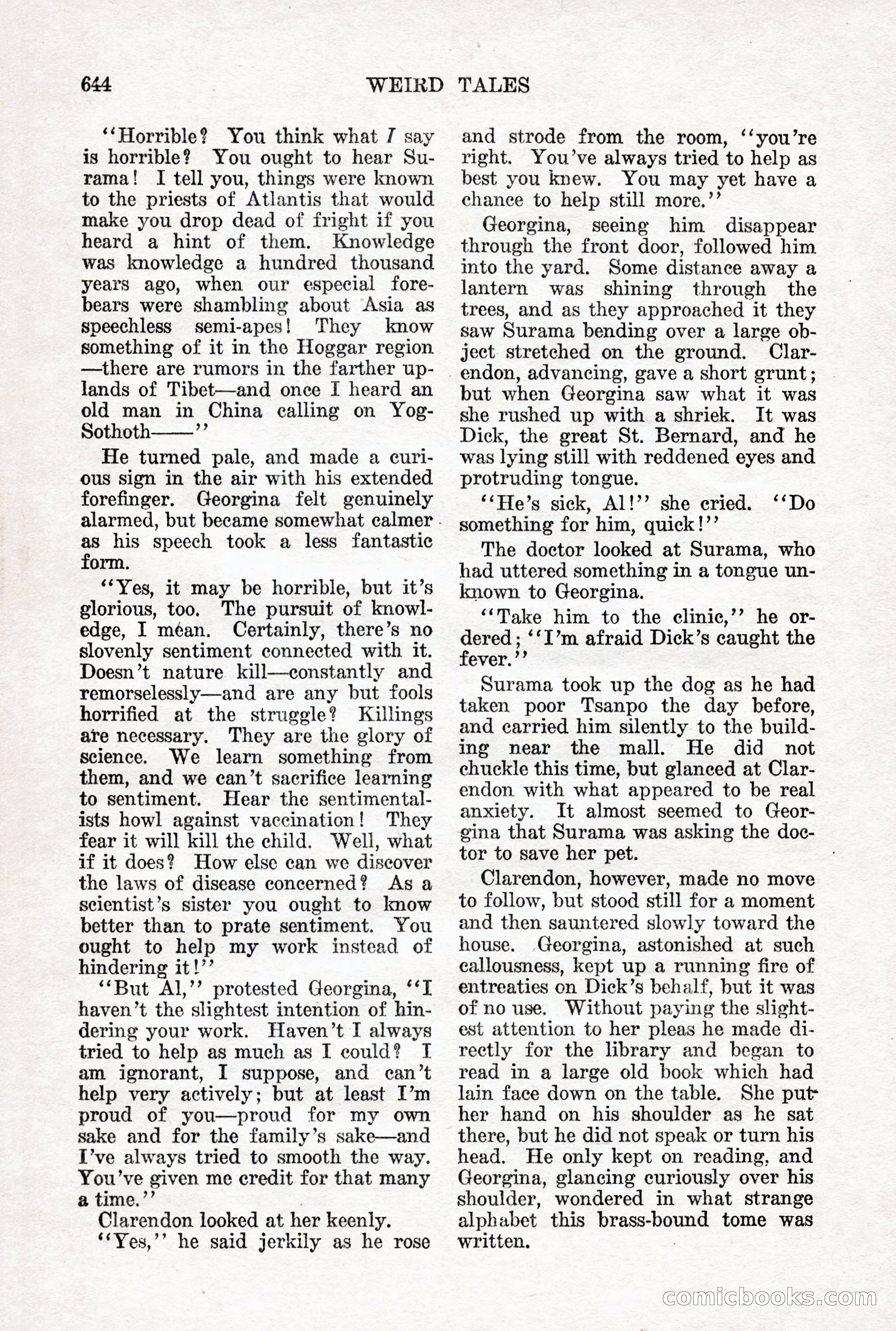 Weird Tales, Vol. 12 No. 5 — page 70 of 148