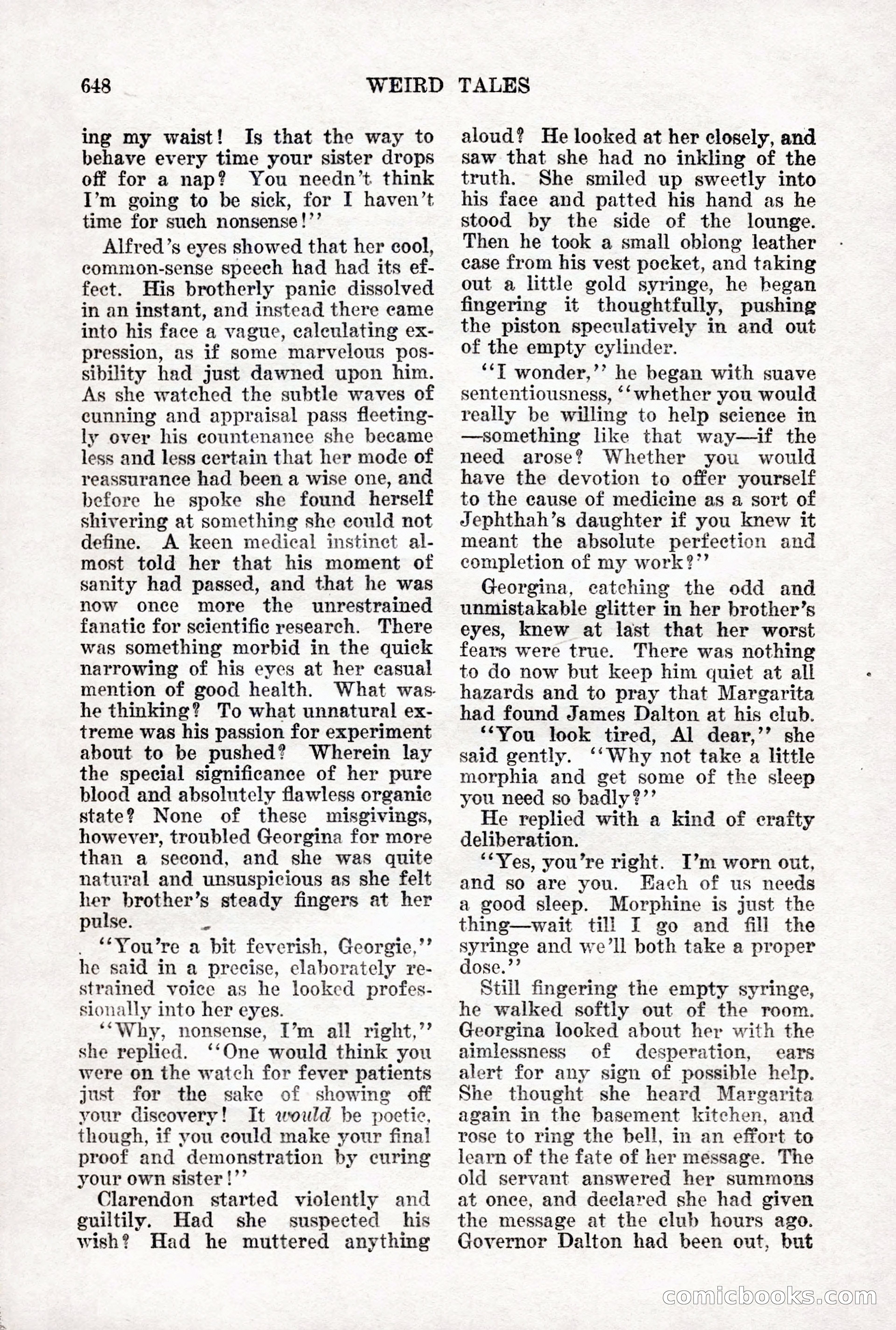 Weird Tales, Vol. 12 No. 5 — page 74 of 148