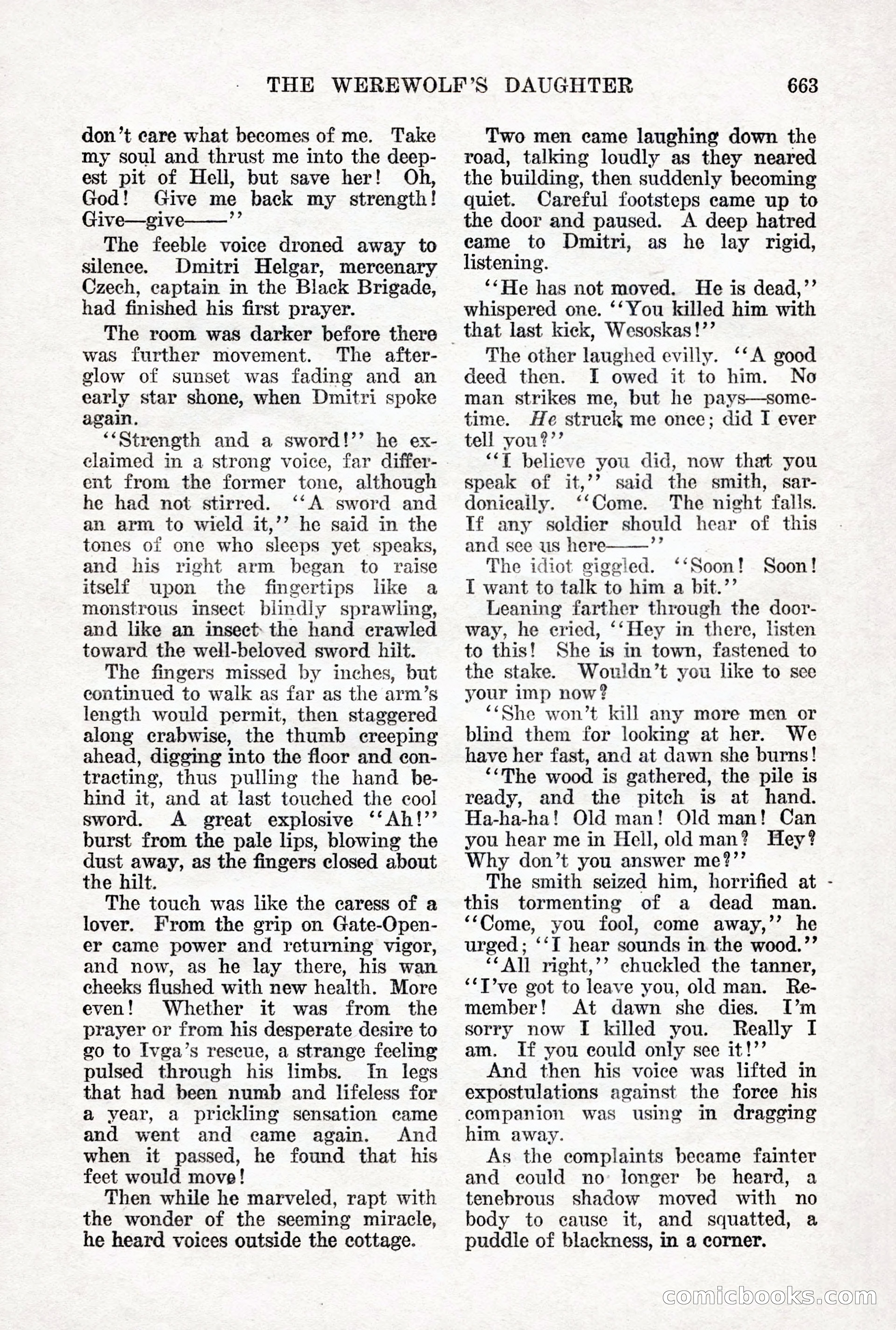 Weird Tales, Vol. 12 No. 5 — page 89 of 148