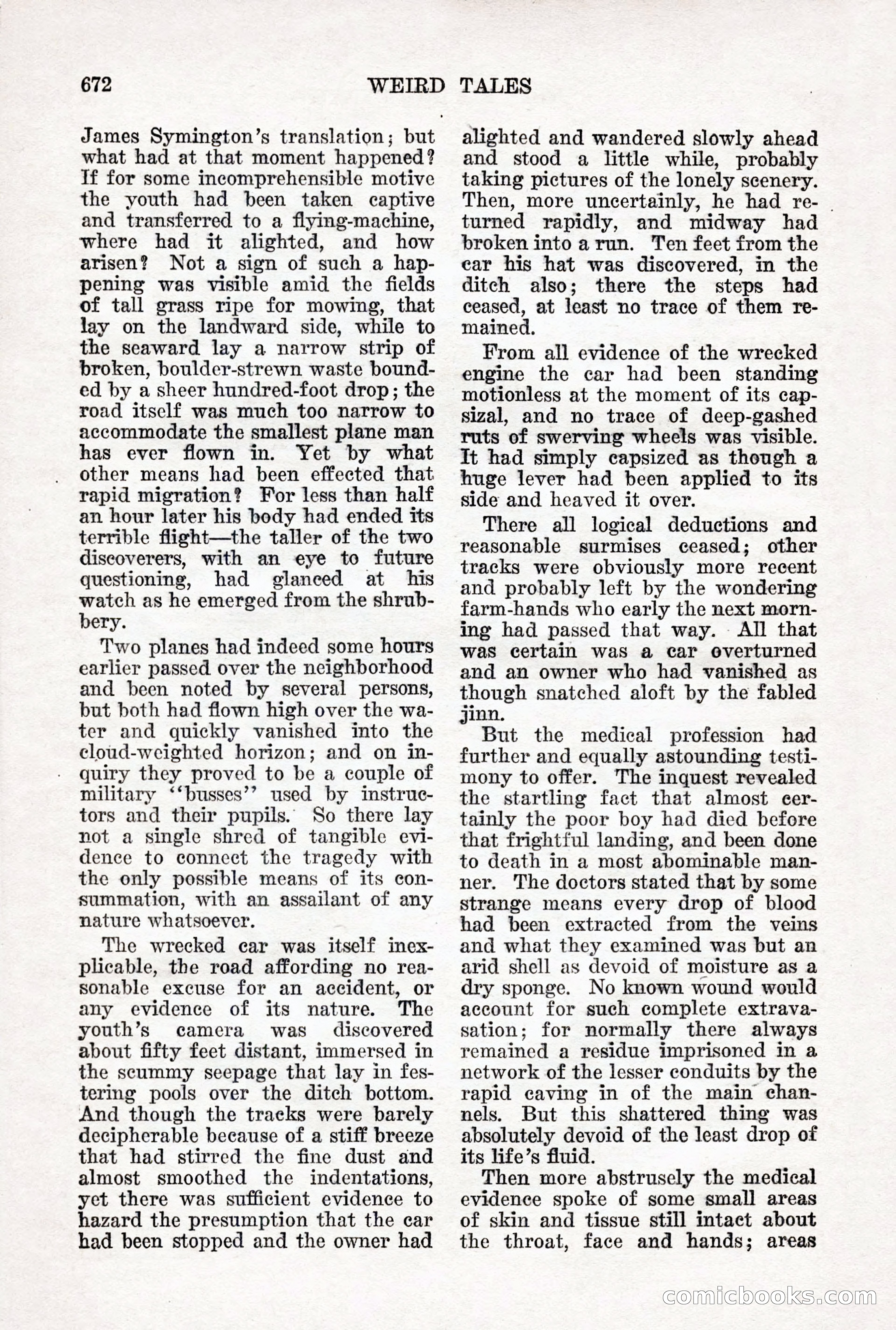 Weird Tales, Vol. 12 No. 5 — page 98 of 148