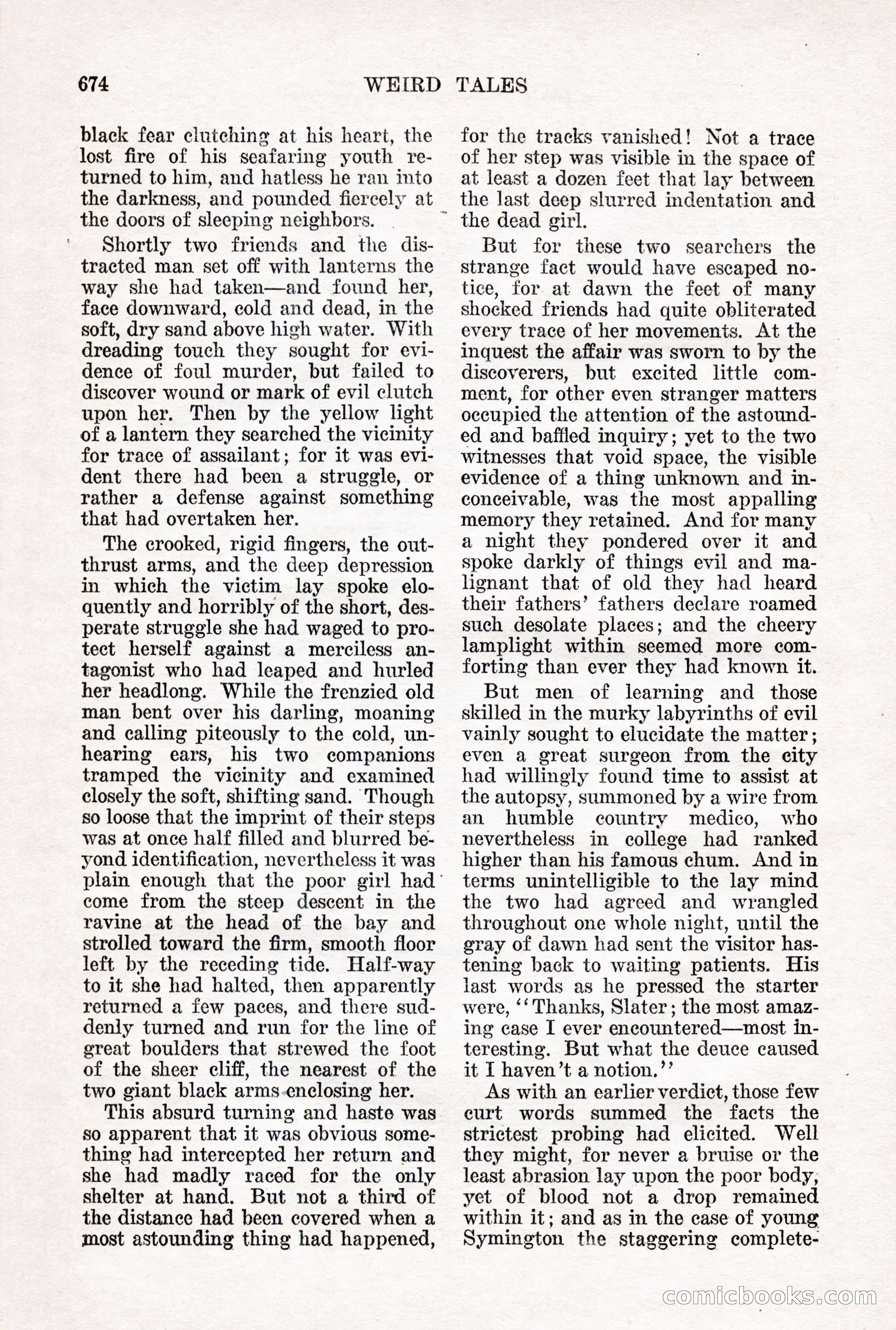 Weird Tales, Vol. 12 No. 5 — page 100 of 148