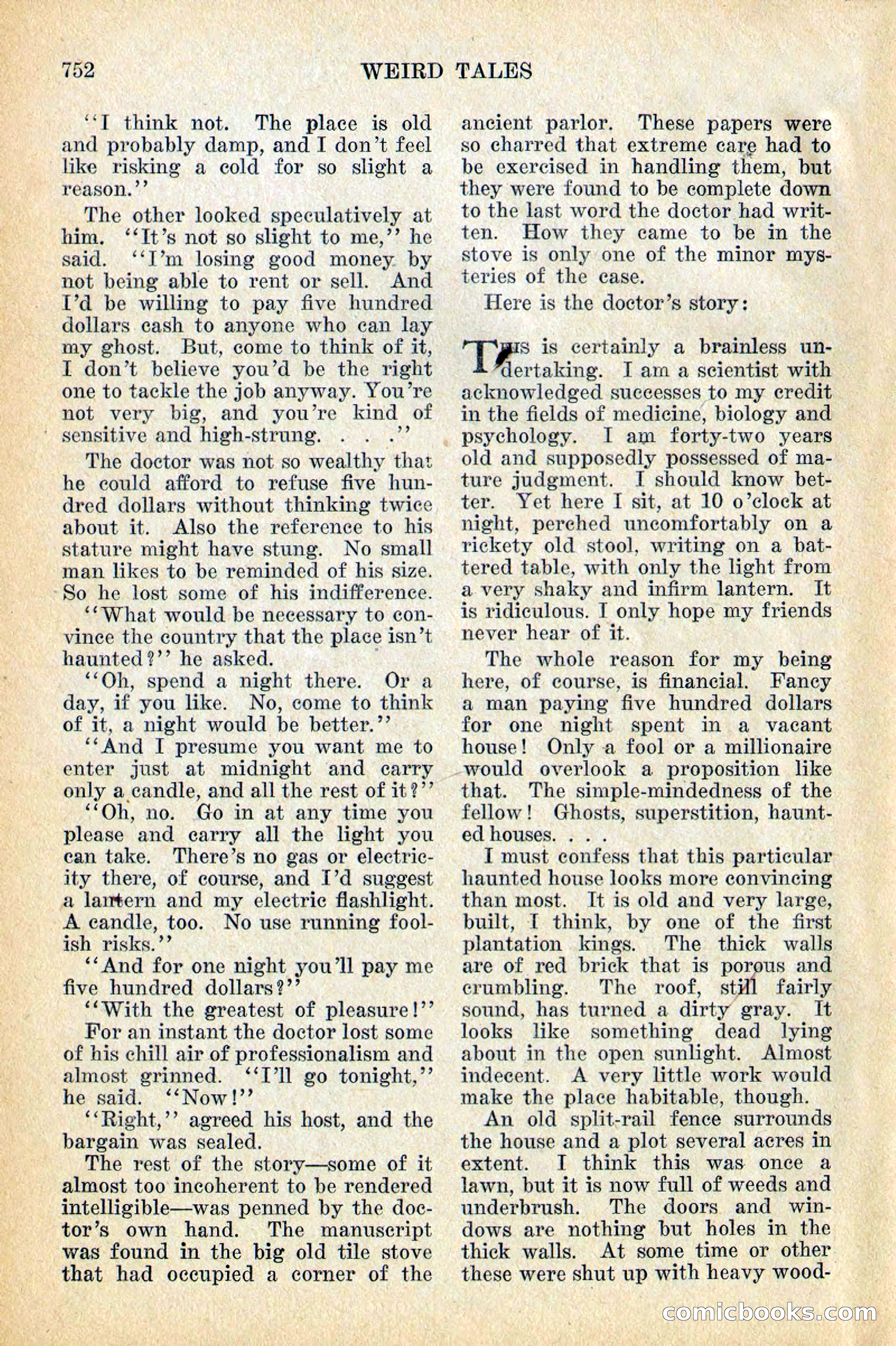 Weird Tales, December 1928 — page 34 of 148