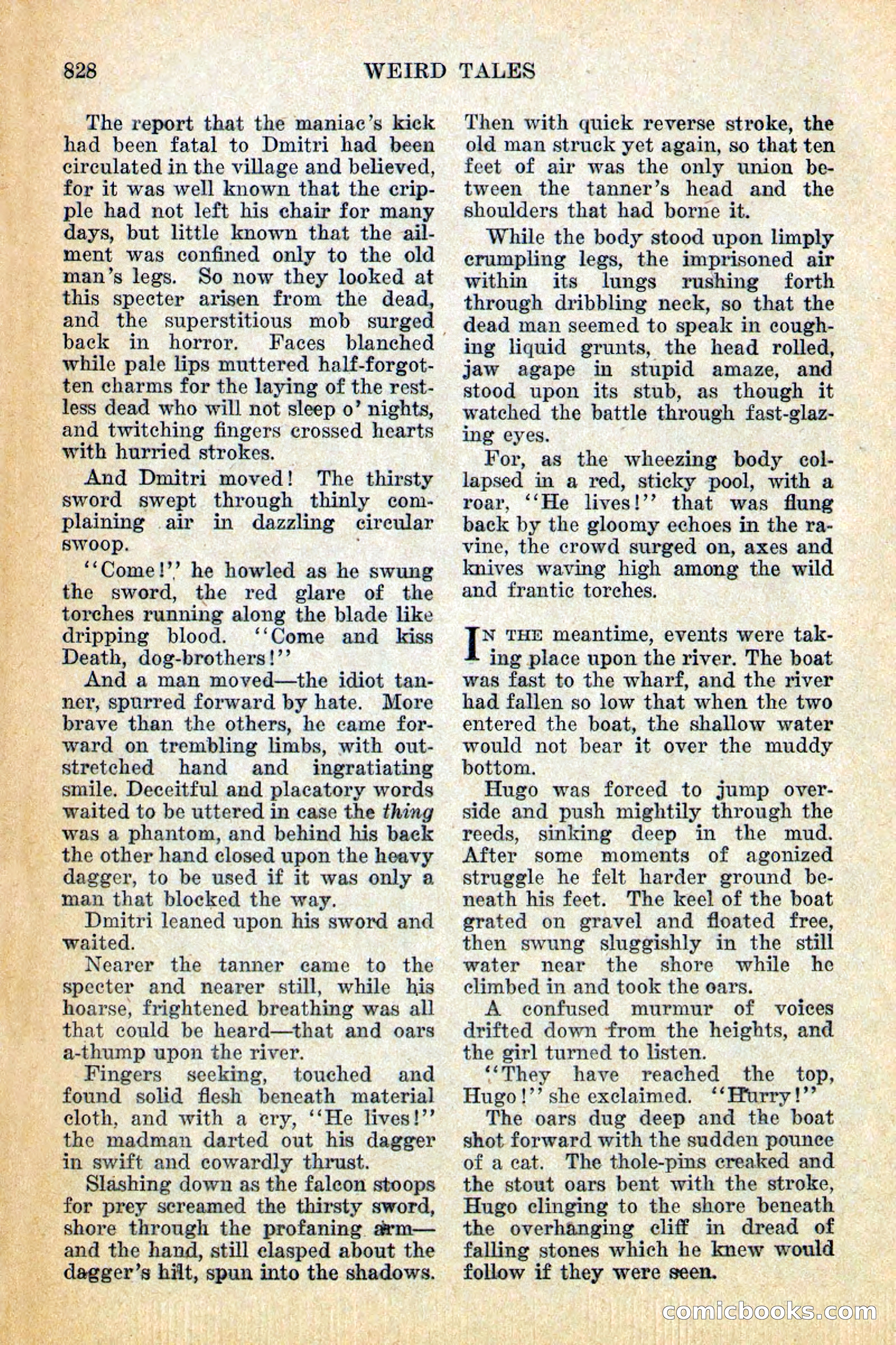 Weird Tales, December 1928 — page 110 of 148