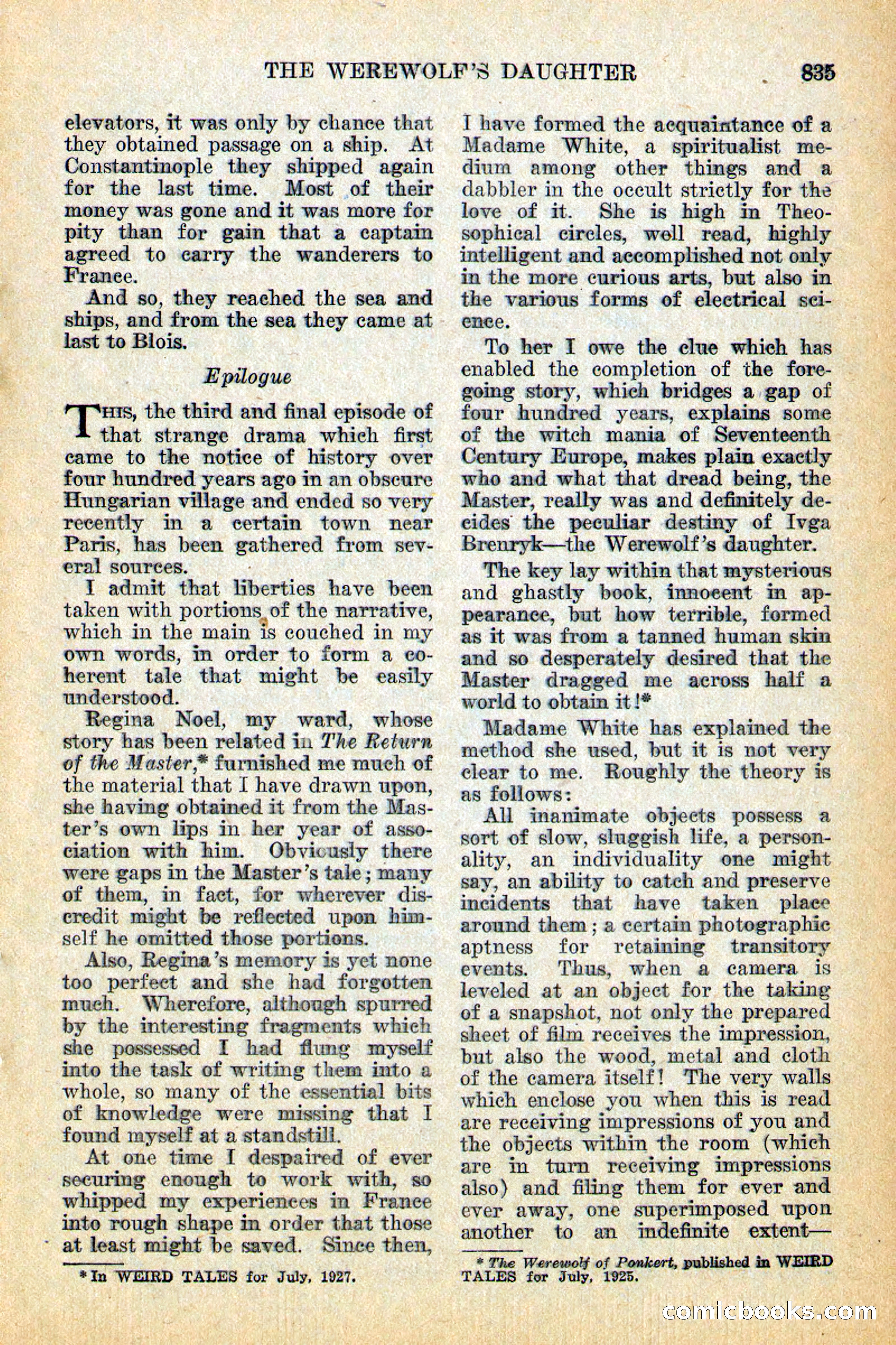 Weird Tales, December 1928 — page 117 of 148