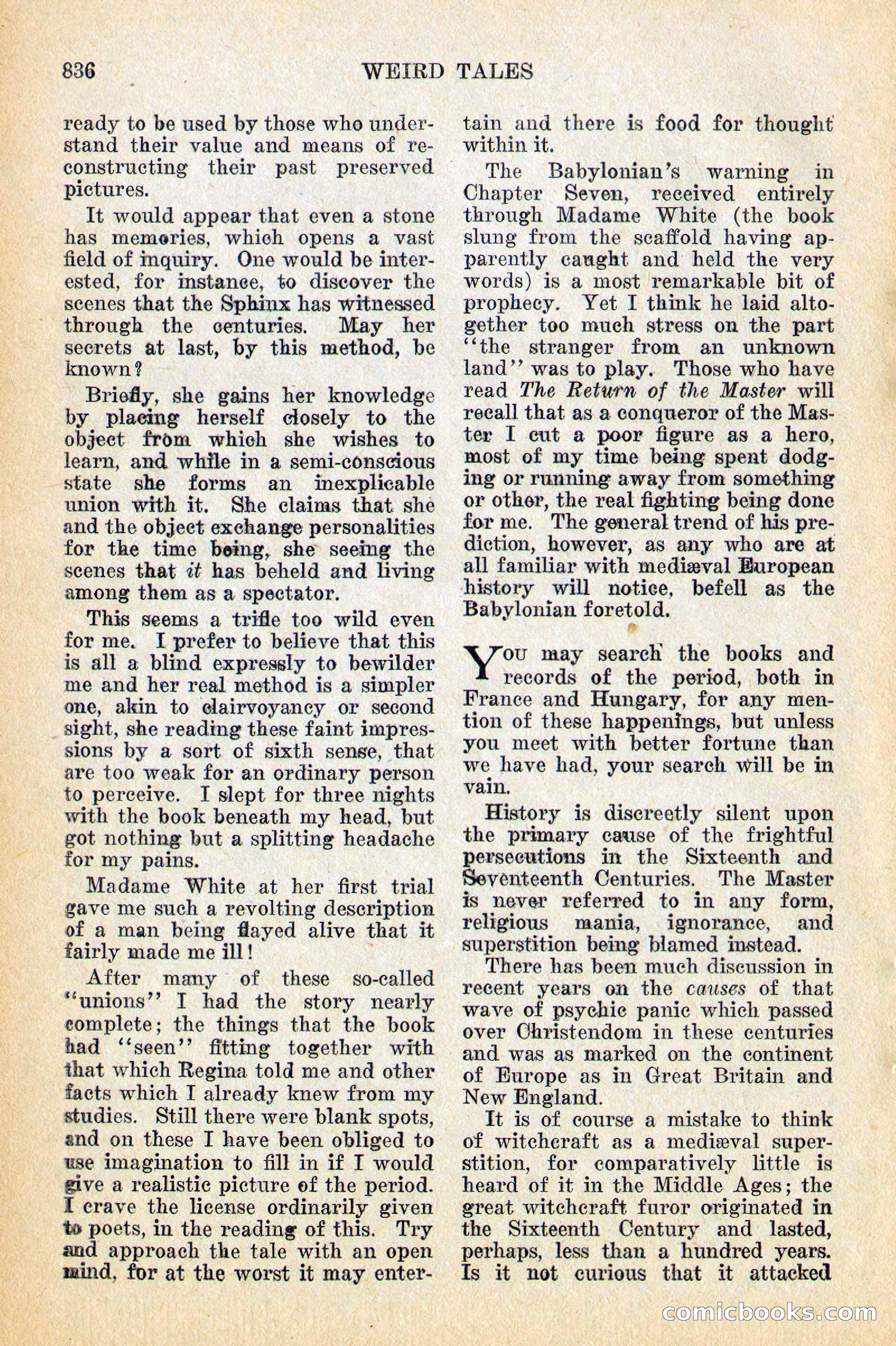 Weird Tales, December 1928 — page 118 of 148