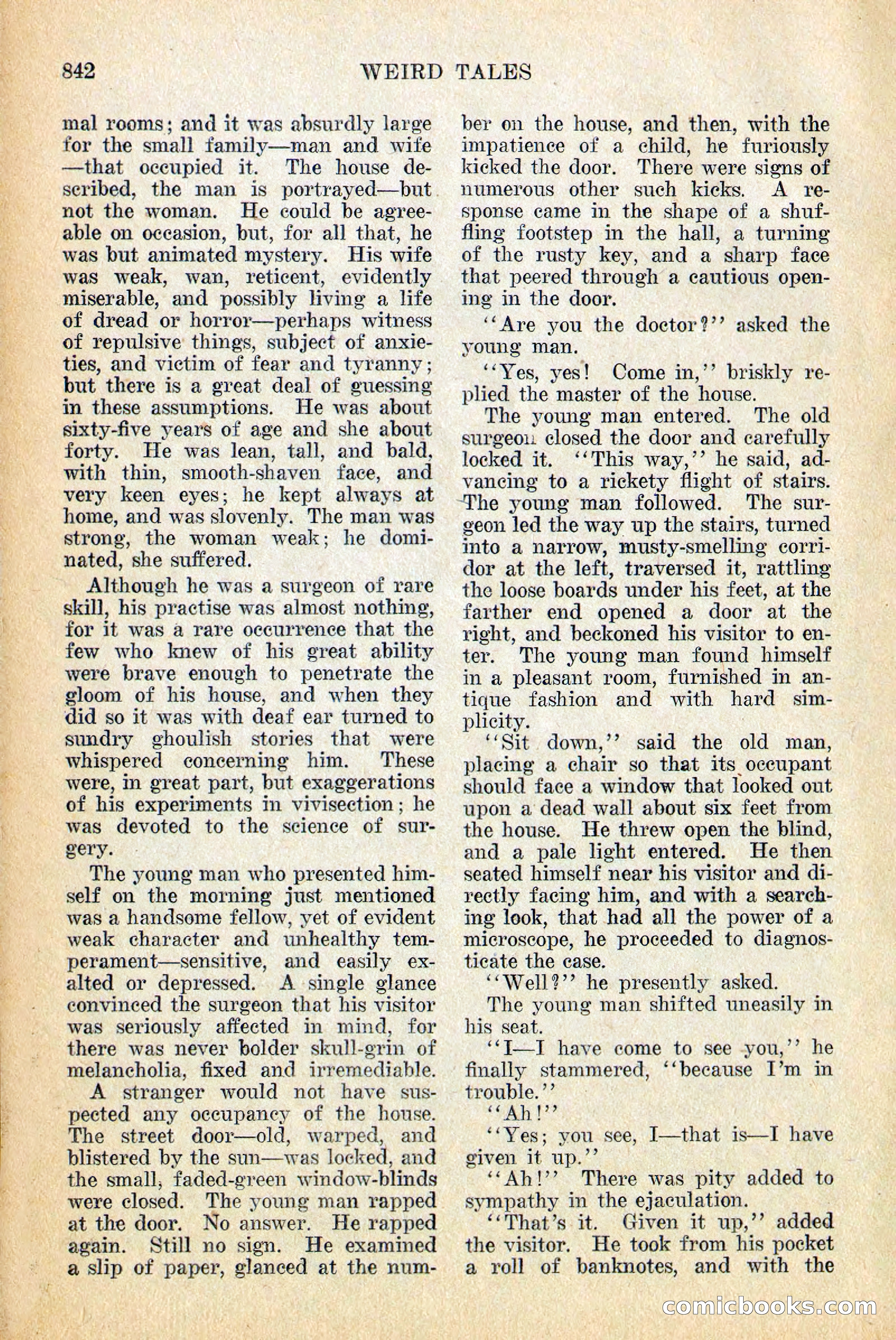 Weird Tales, December 1928 — page 124 of 148