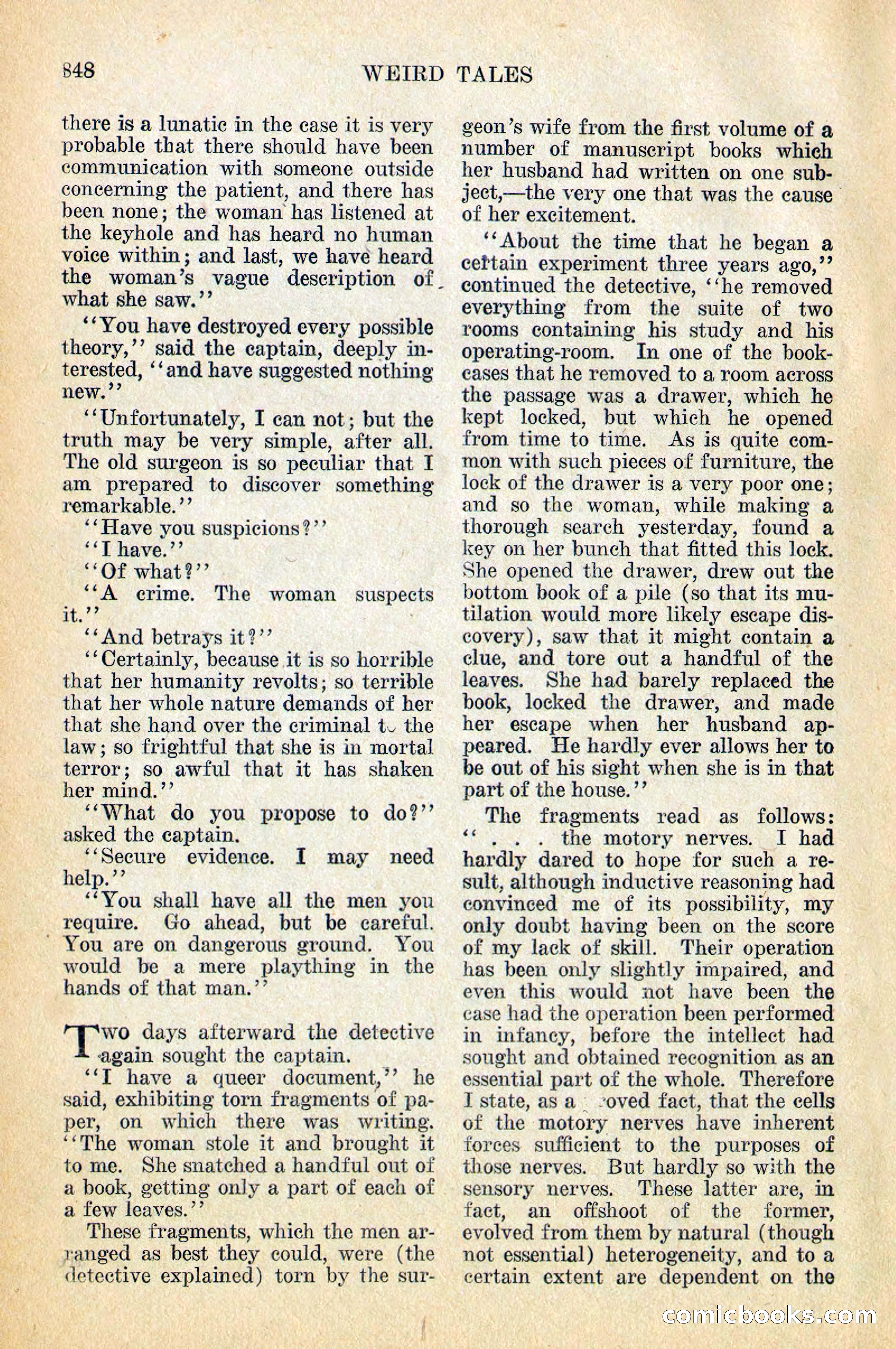 Weird Tales, December 1928 — page 130 of 148