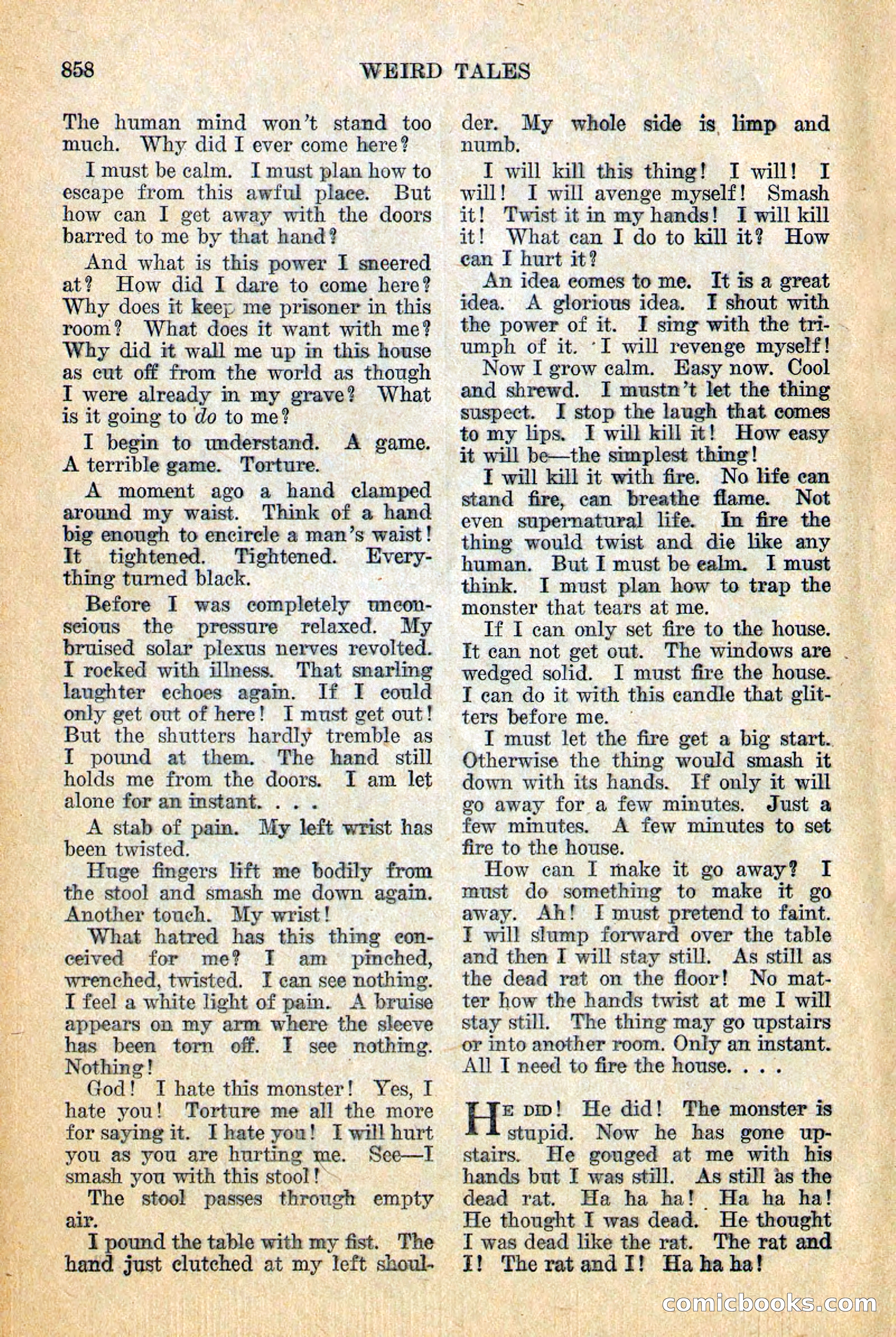 Weird Tales, December 1928 — page 140 of 148