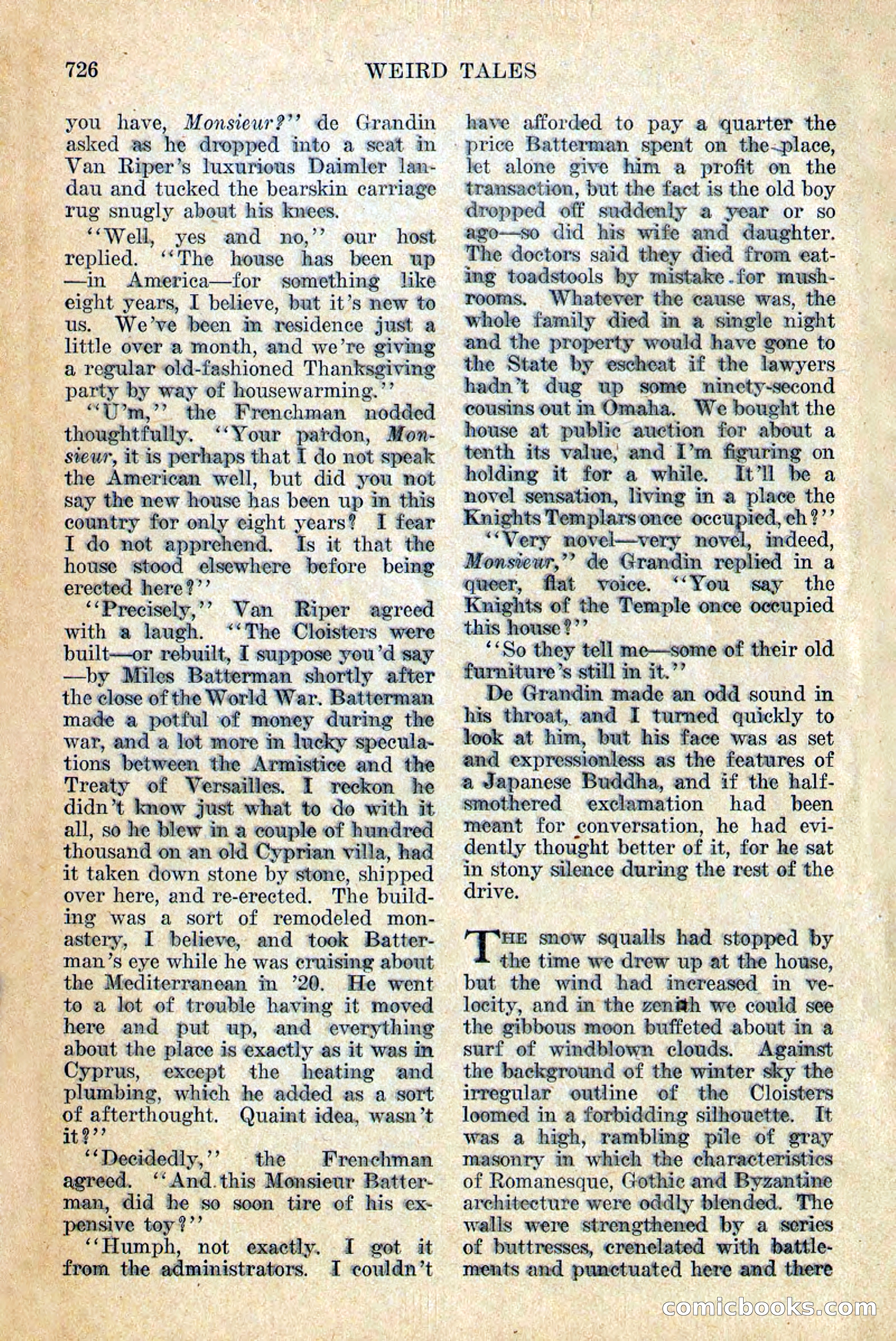 Weird Tales, Vol. 12, No. 6 — page 8 of 148