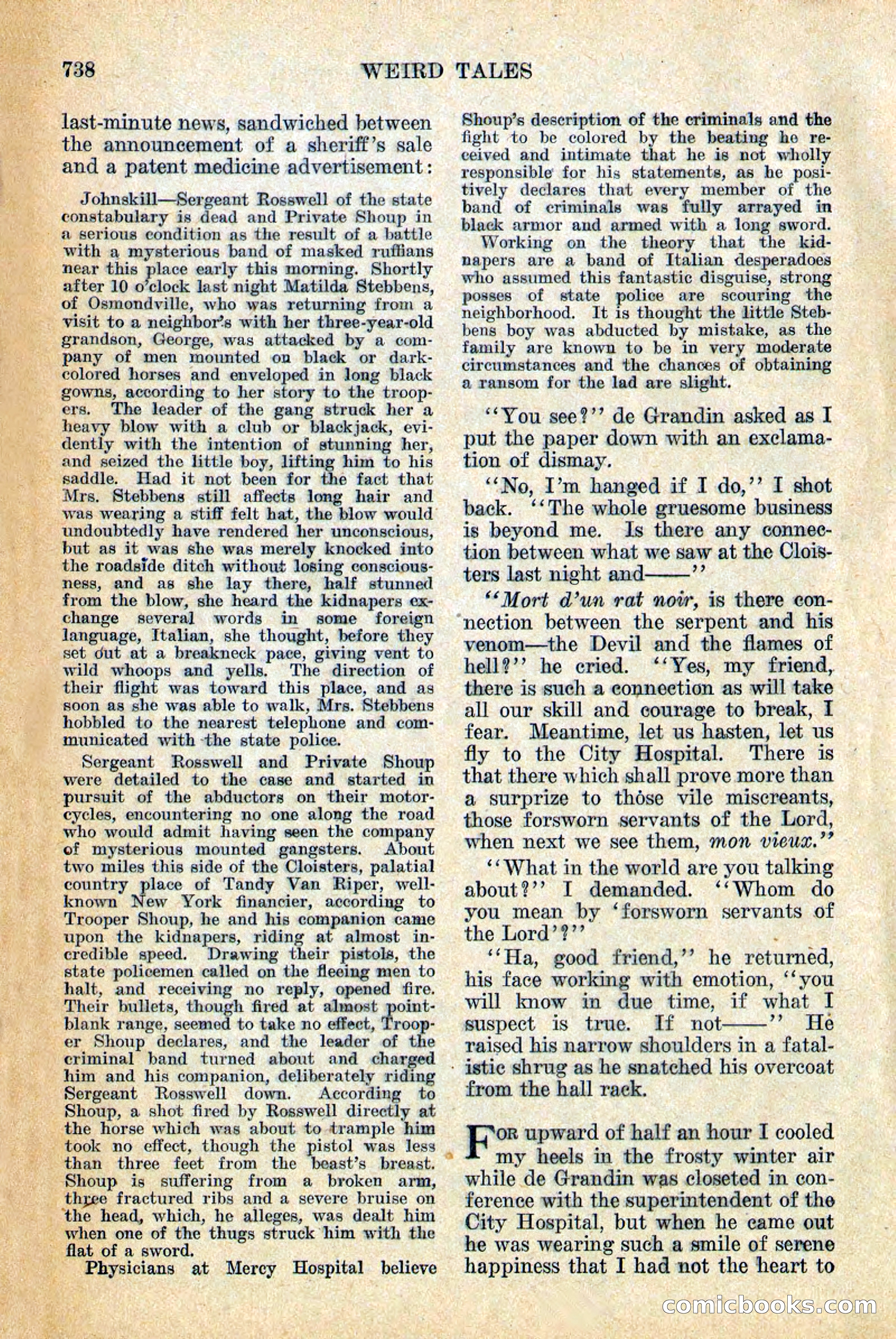 Weird Tales, Vol. 12, No. 6 — page 20 of 148