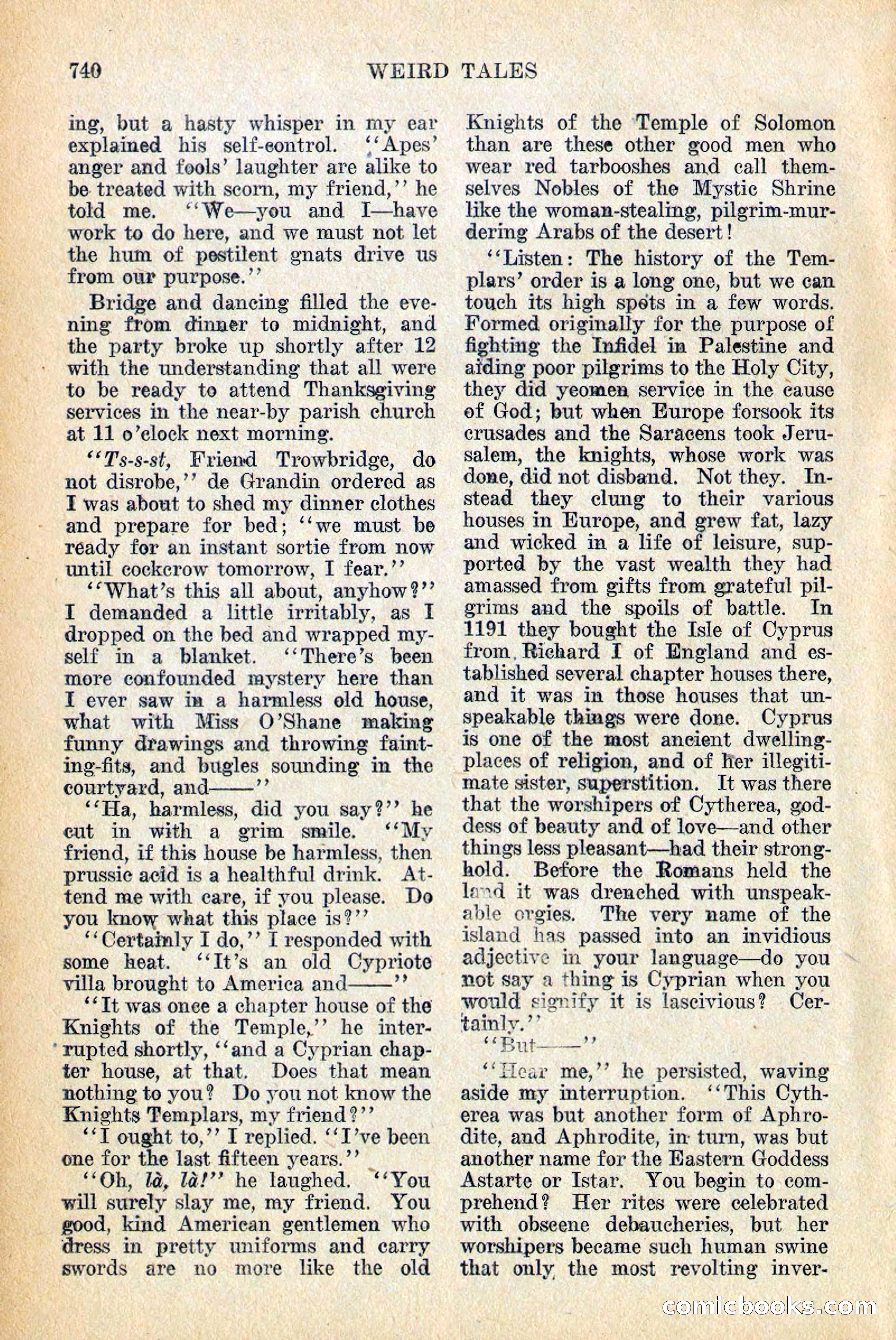 Weird Tales, Vol. 12, No. 6 — page 22 of 148