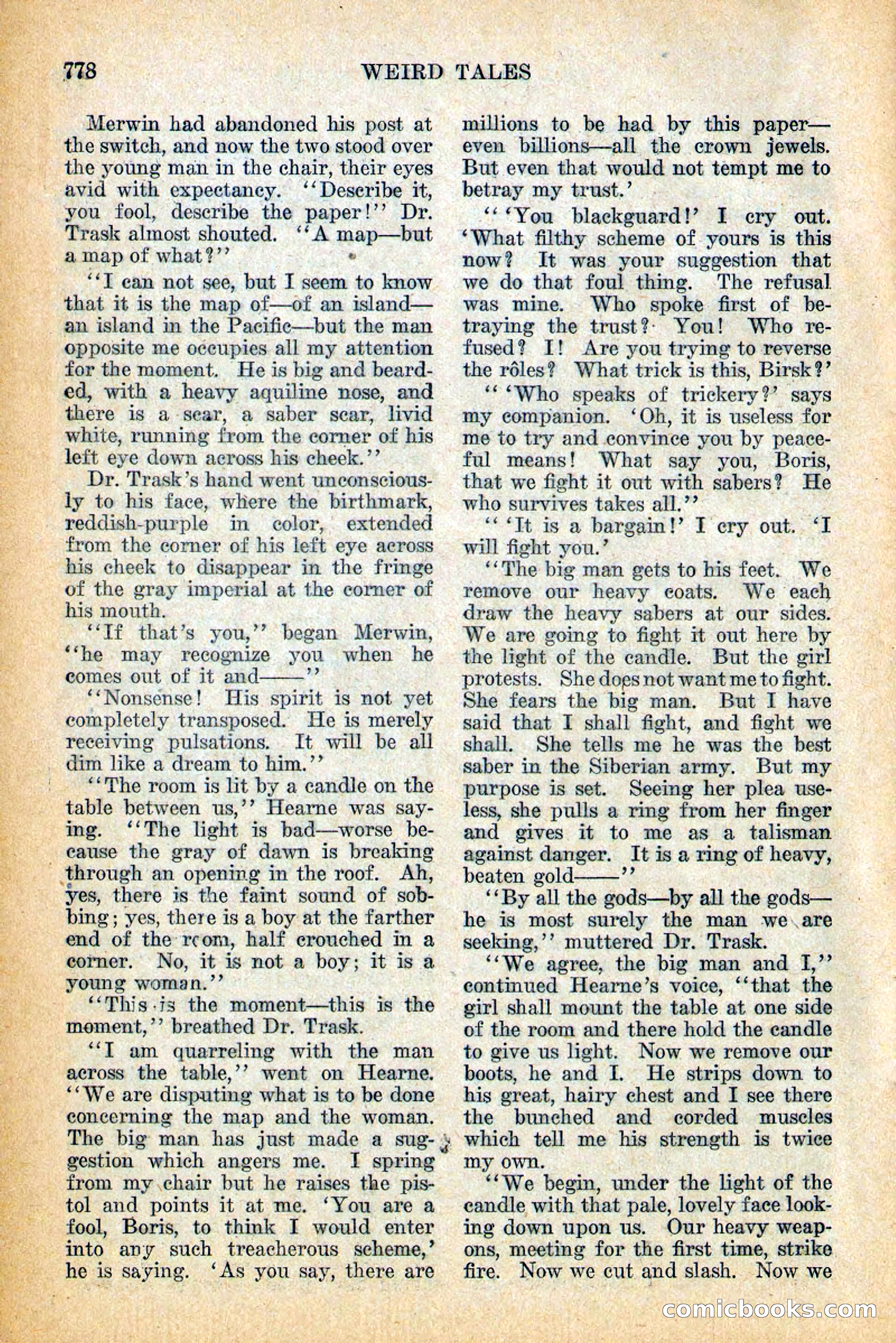 Weird Tales, Vol. 12, No. 6 — page 60 of 148