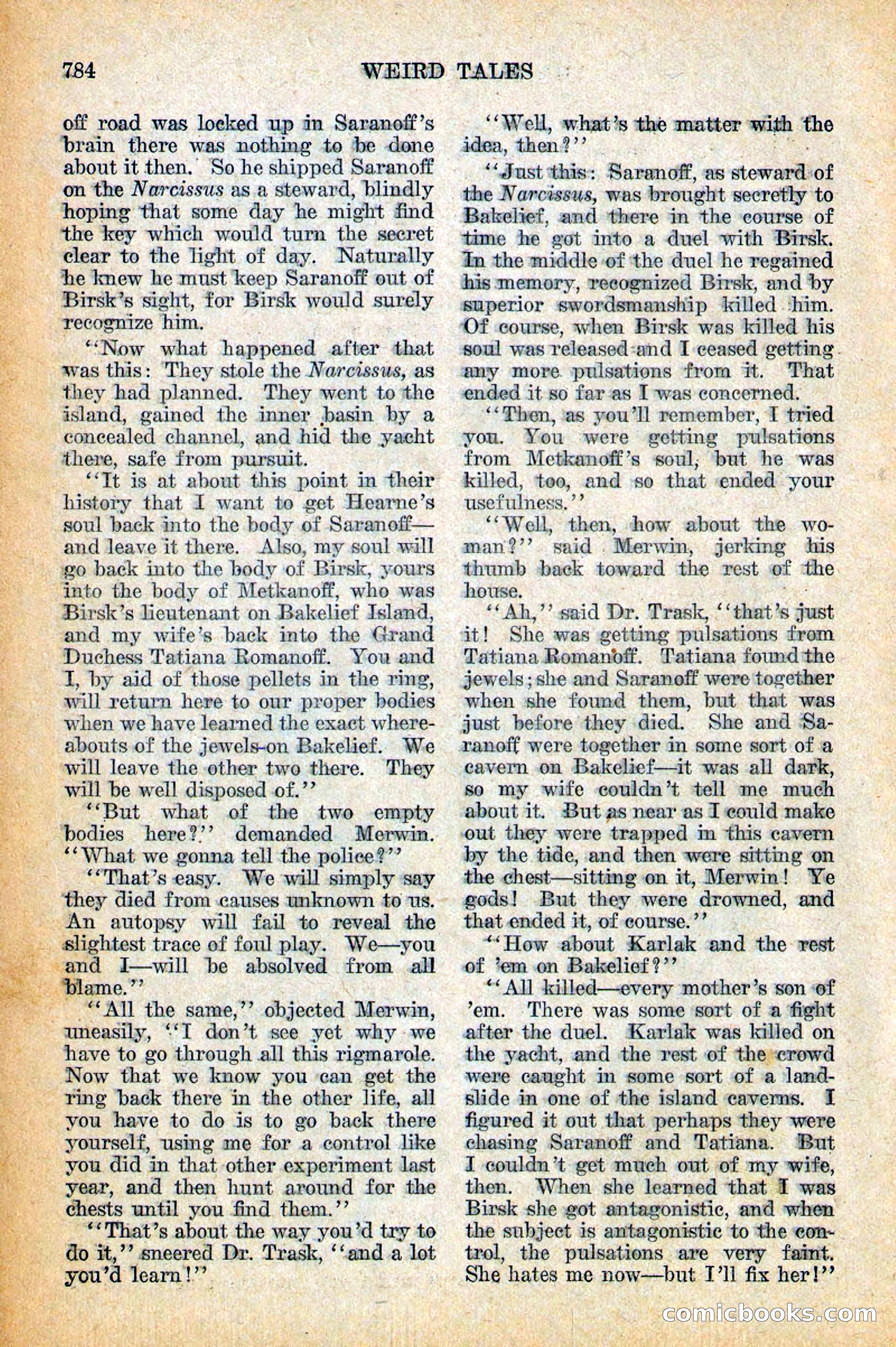 Weird Tales, Vol. 12, No. 6 — page 66 of 148