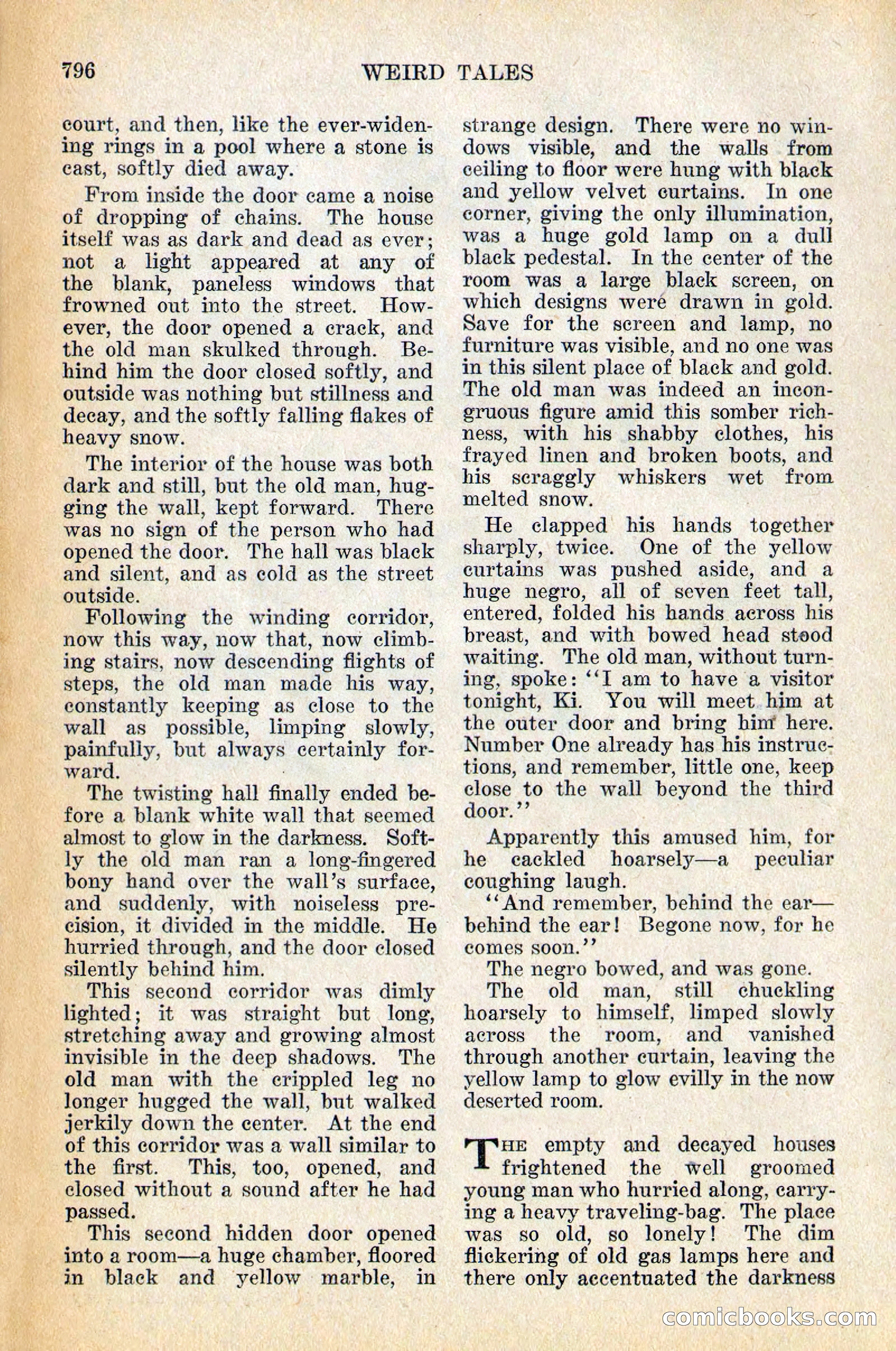 Weird Tales, Vol. 12, No. 6 — page 78 of 148