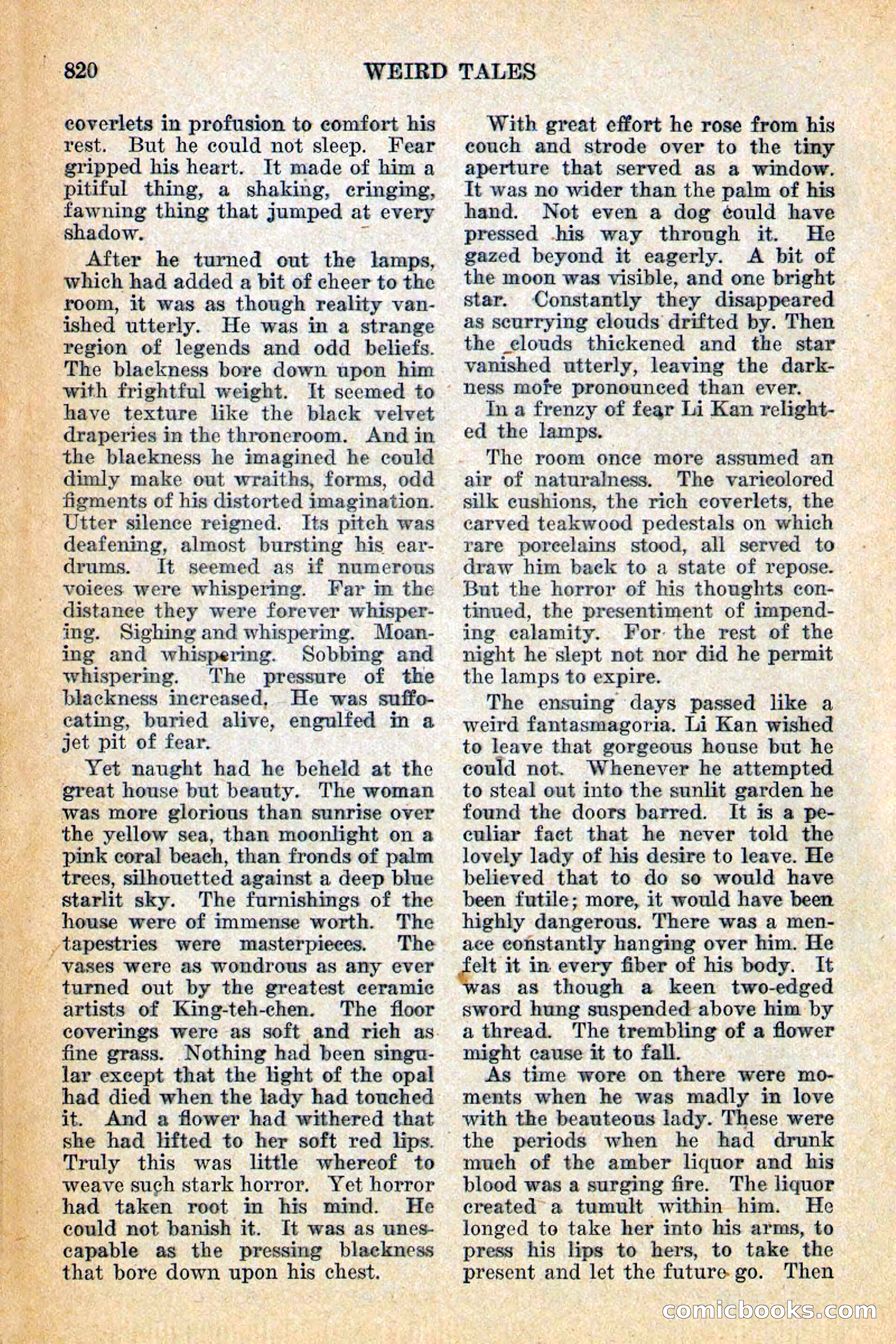 Weird Tales, Vol. 12, No. 6 — page 102 of 148
