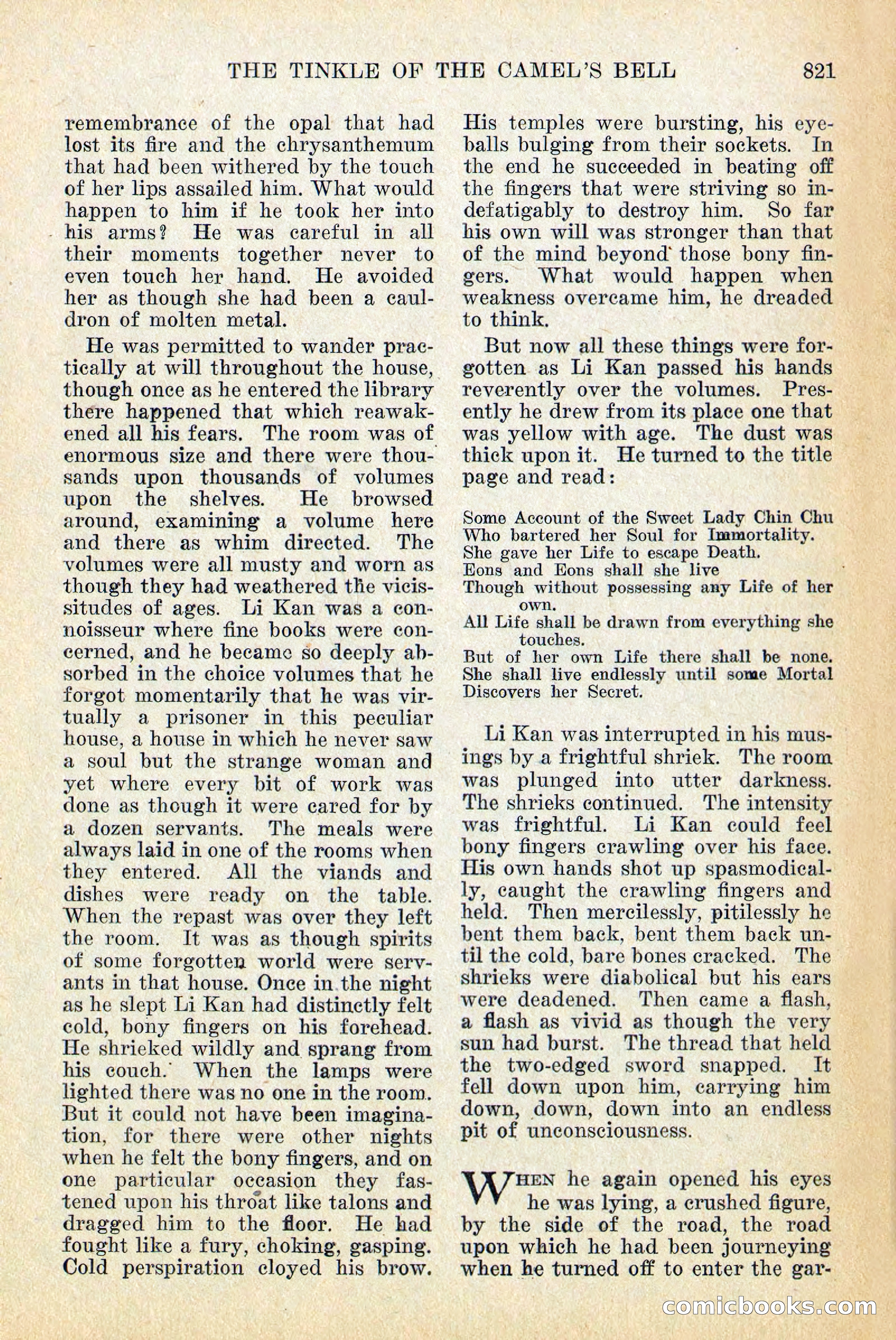 Weird Tales, Vol. 12, No. 6 — page 103 of 148