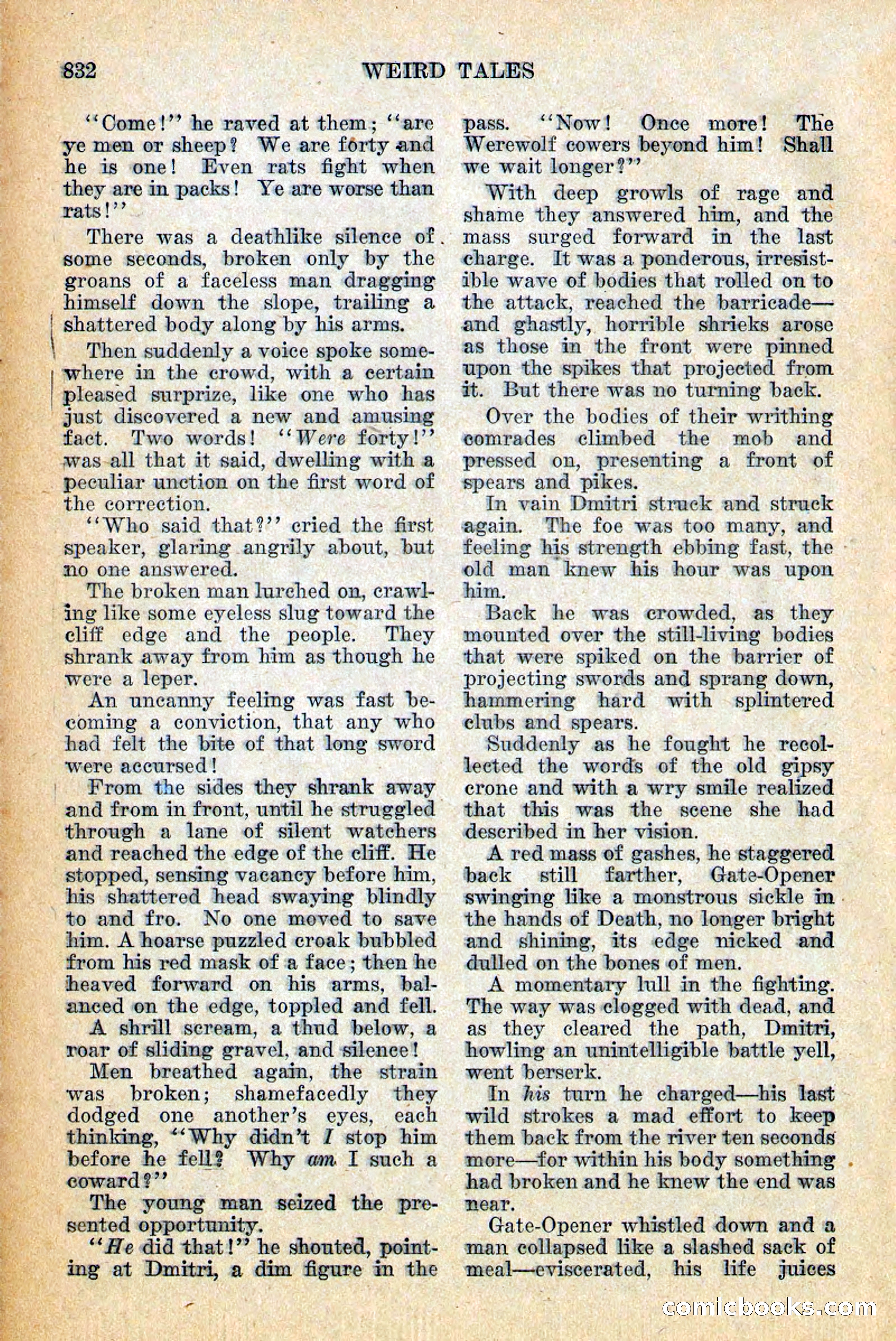 Weird Tales, Vol. 12, No. 6 — page 114 of 148