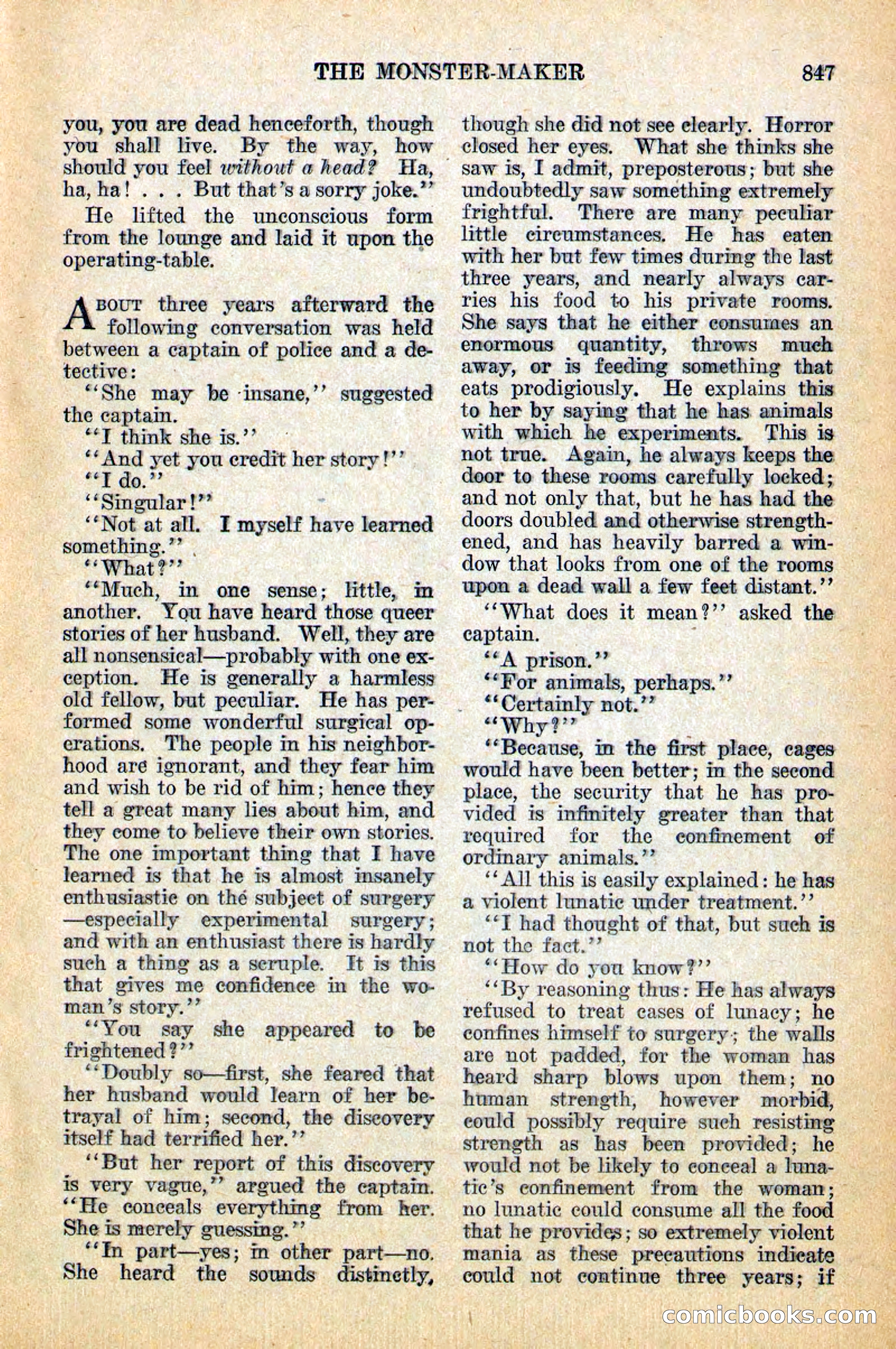 Weird Tales, Vol. 12, No. 6 — page 129 of 148
