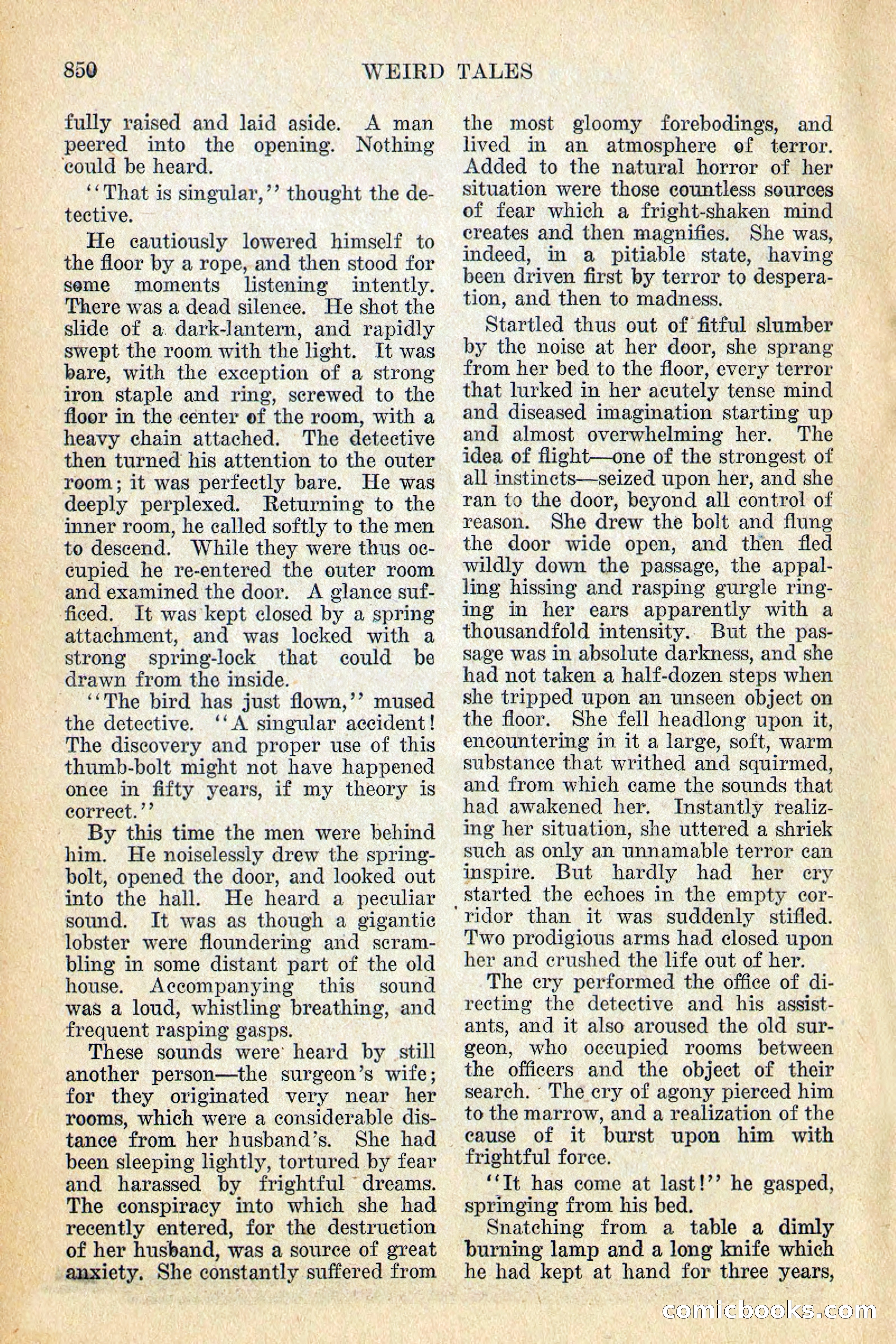 Weird Tales, Vol. 12, No. 6 — page 132 of 148