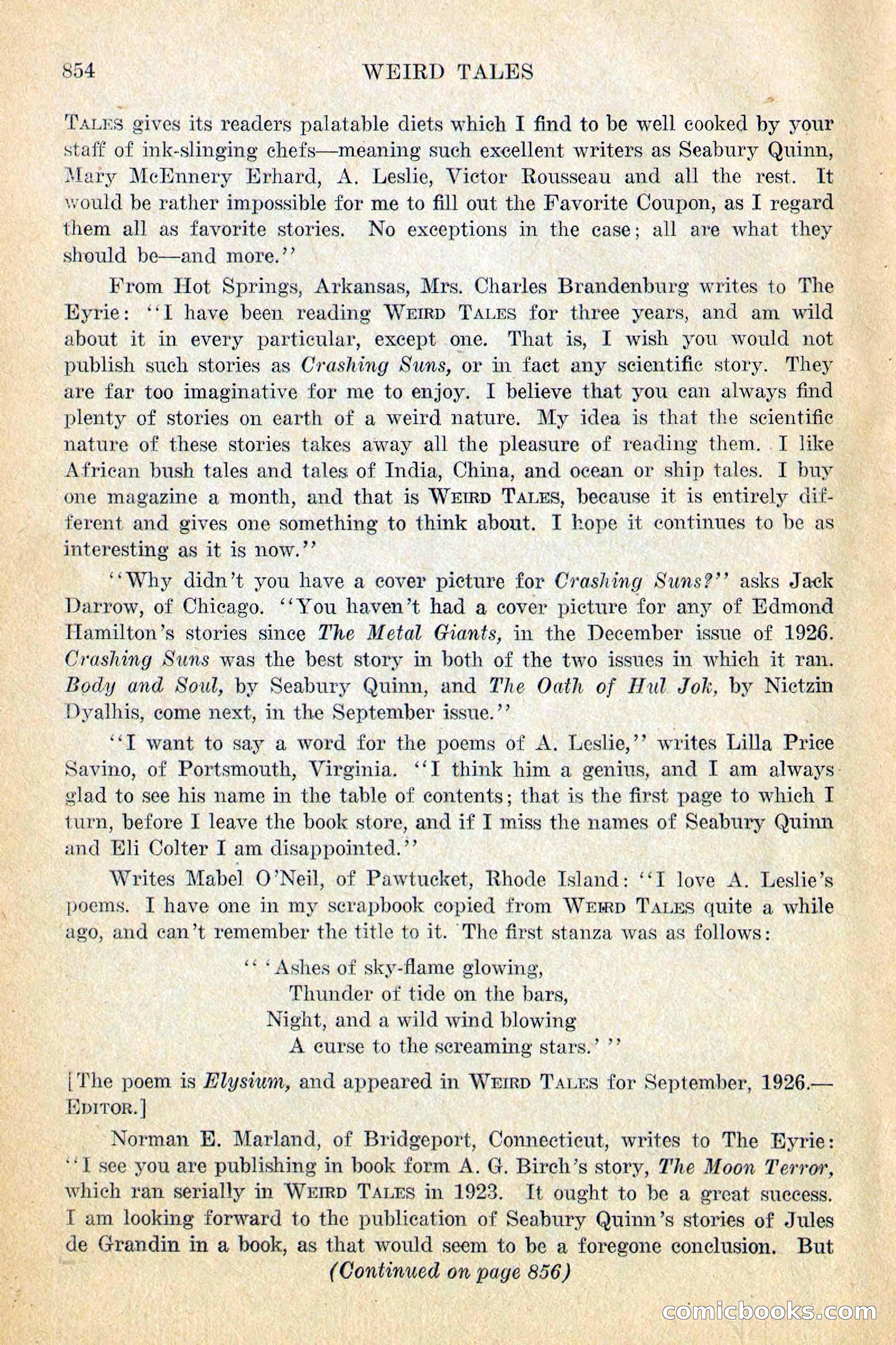 Weird Tales, Vol. 12, No. 6 — page 136 of 148