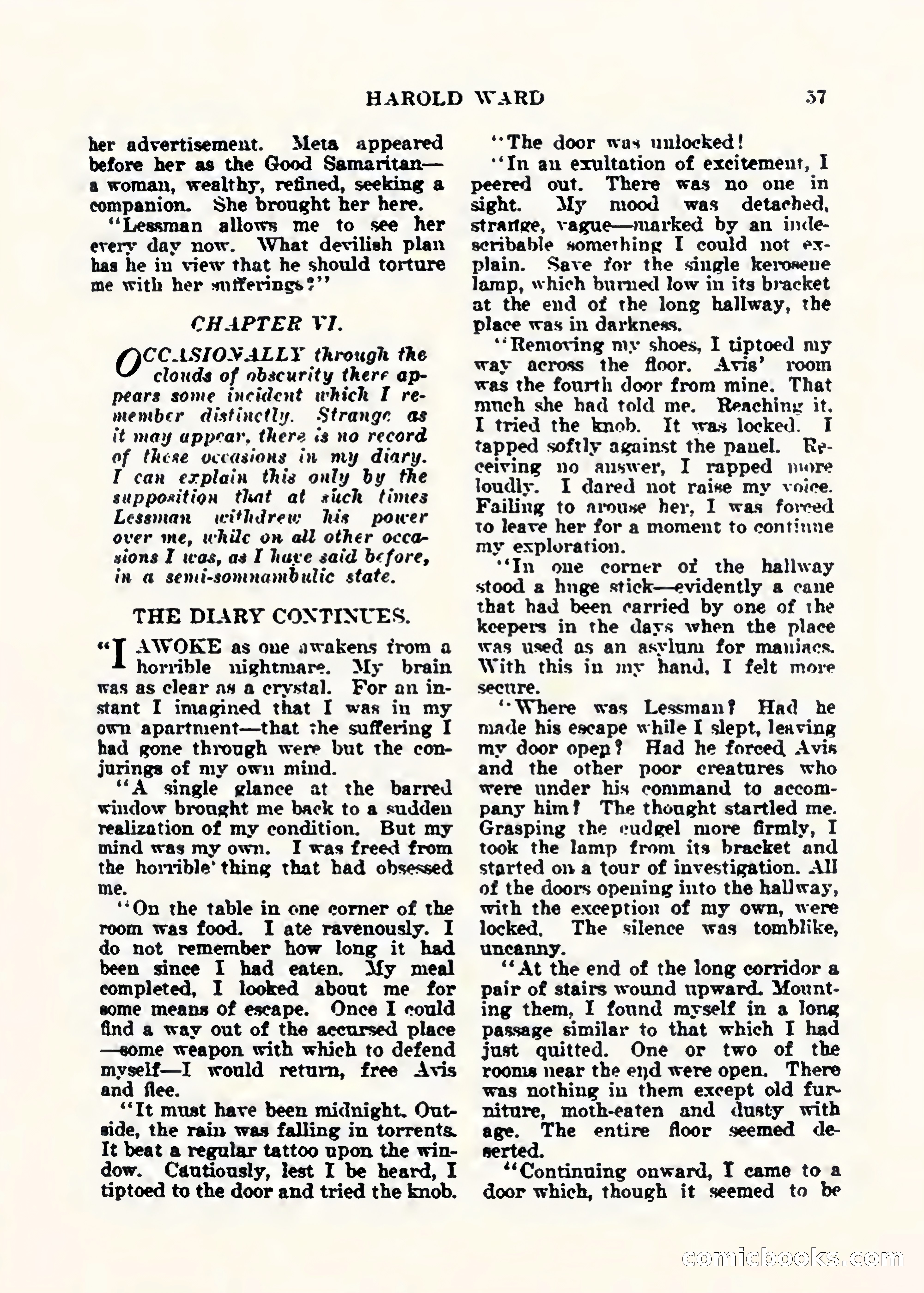 Weird Tales, Vol. 1, No. 2 — page 58 of 194