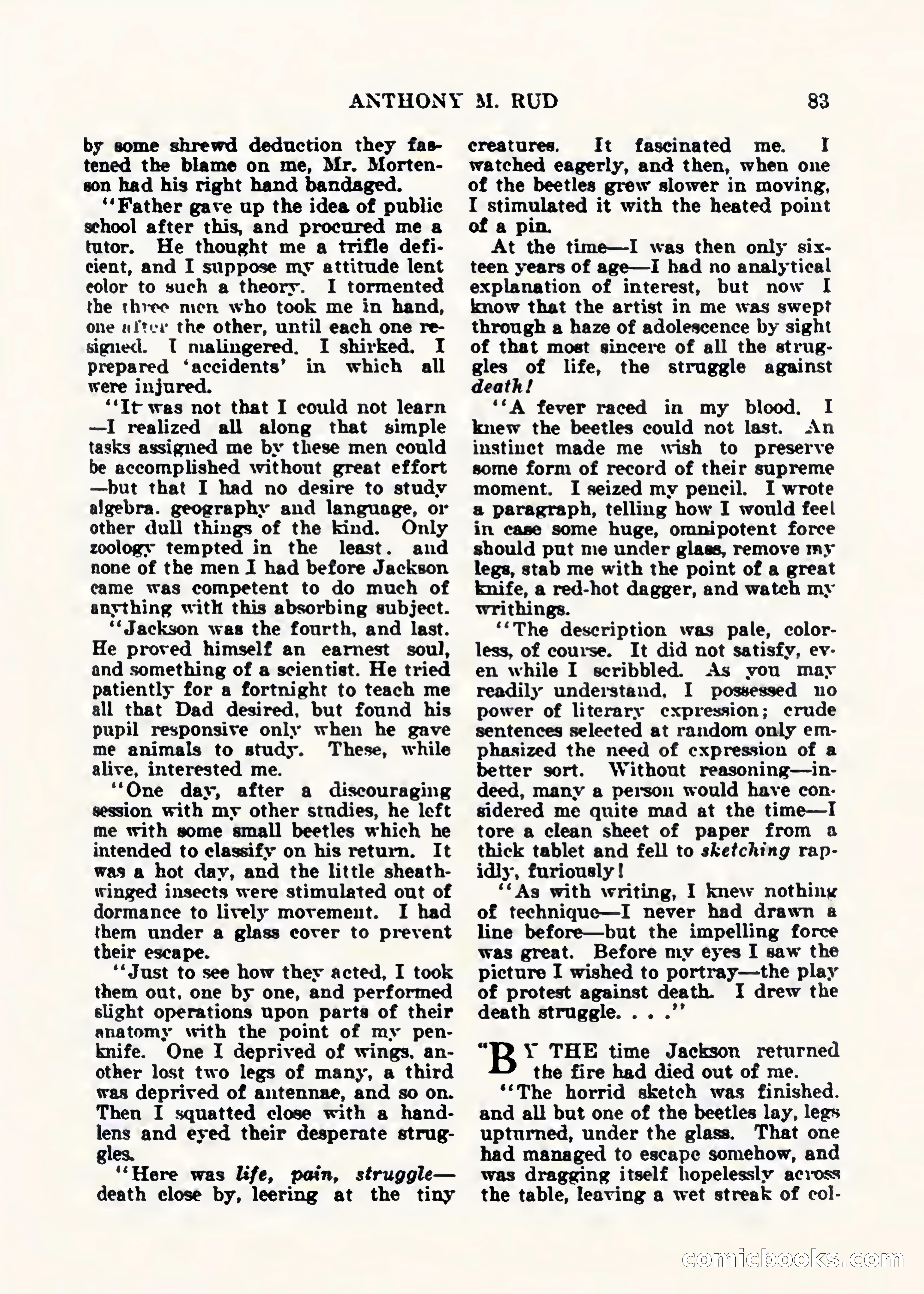 Weird Tales, Vol. 1, No. 2 — page 84 of 194