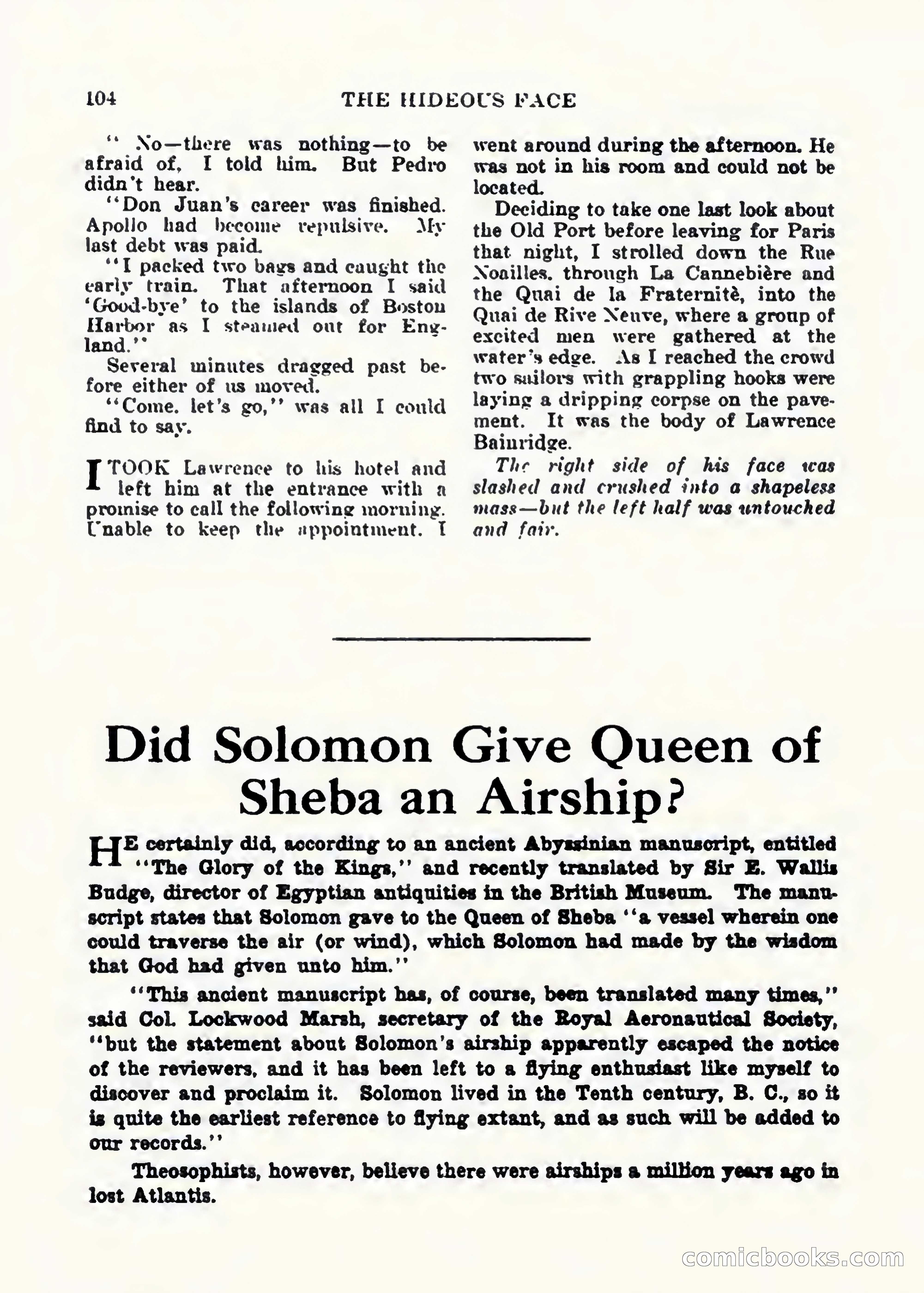 Weird Tales, Vol. 1, No. 2 — page 105 of 194