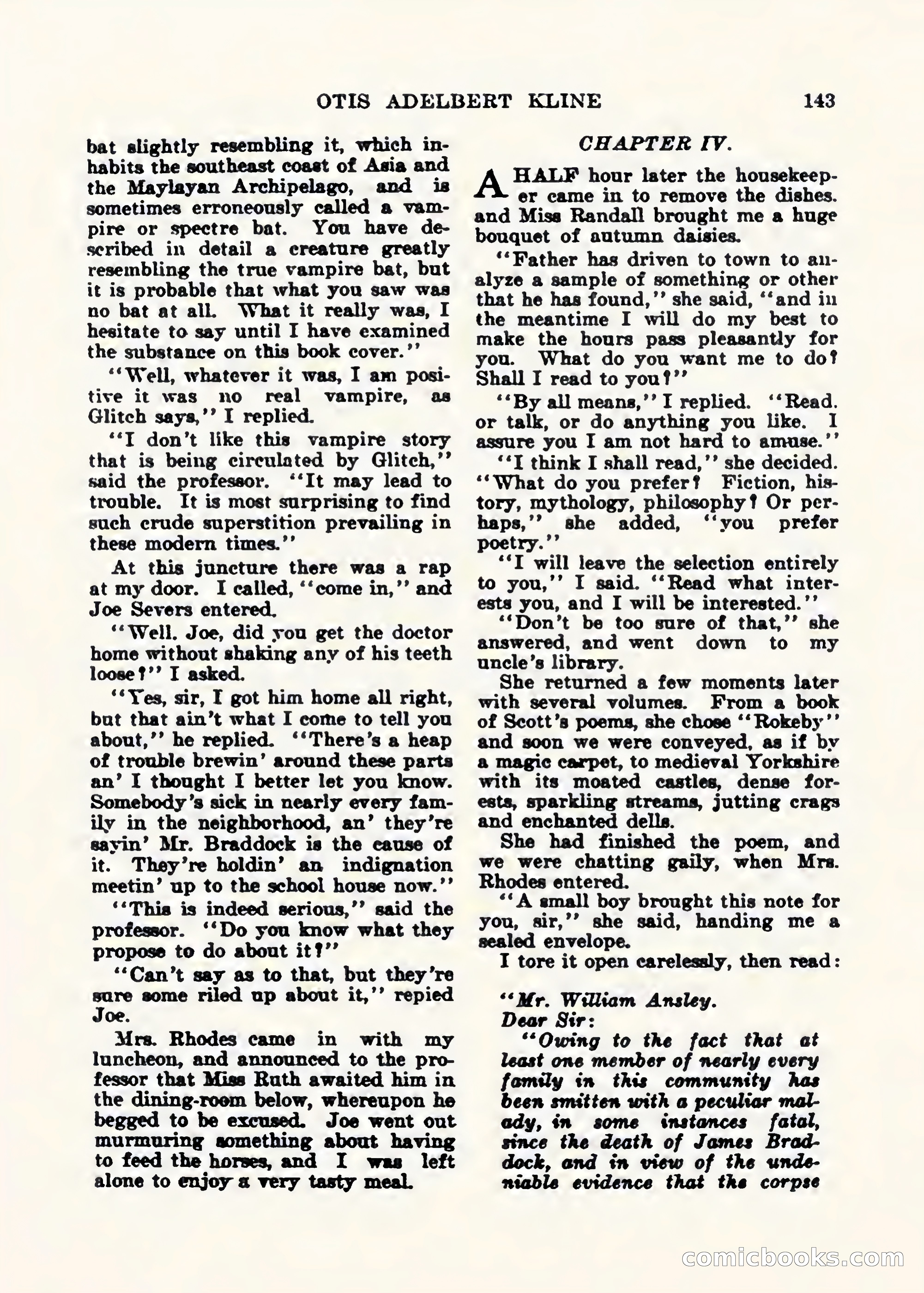Weird Tales, Vol. 1, No. 2 — page 144 of 194