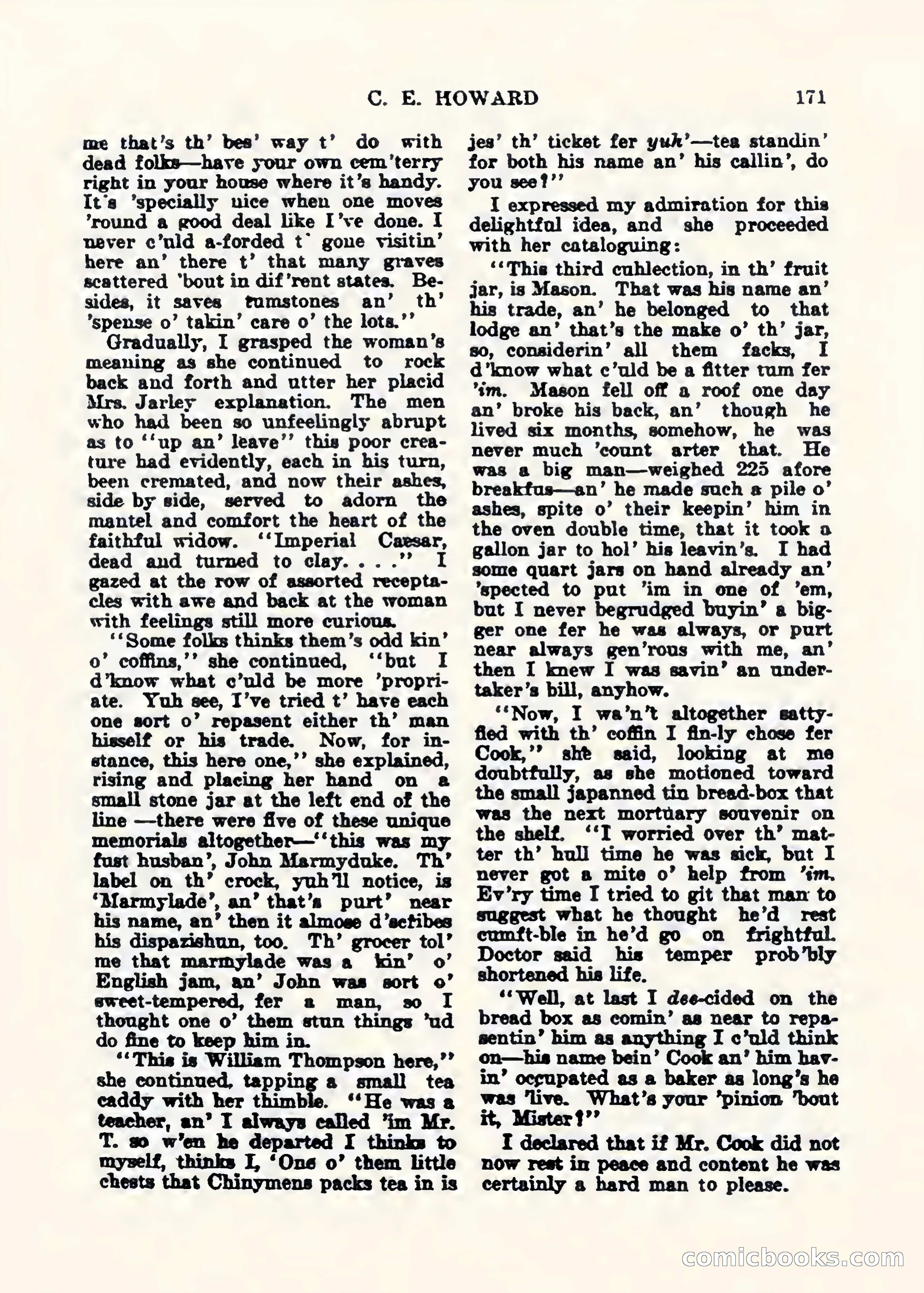 Weird Tales, Vol. 1, No. 2 — page 172 of 194