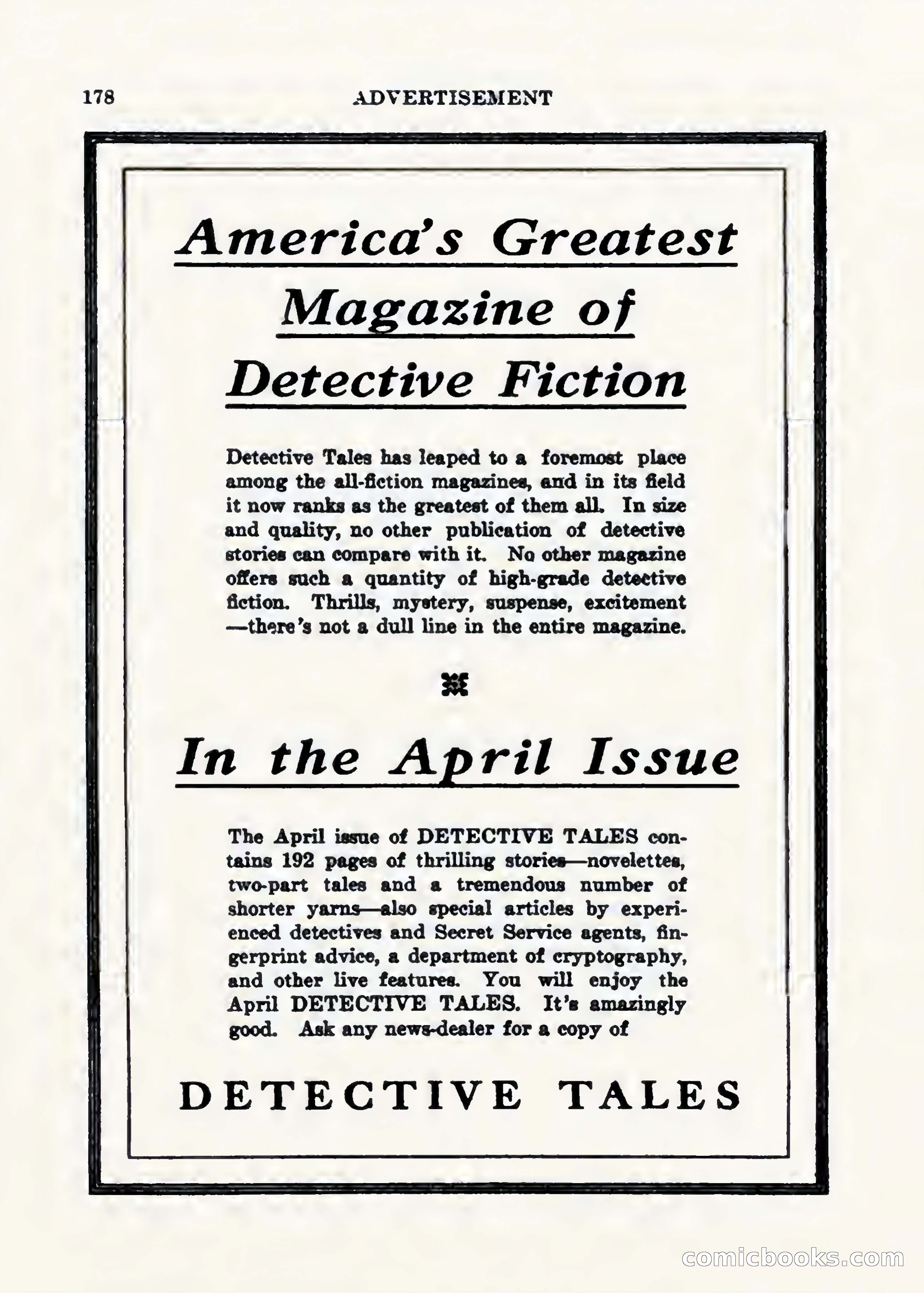 Weird Tales, Vol. 1, No. 2 — page 179 of 194