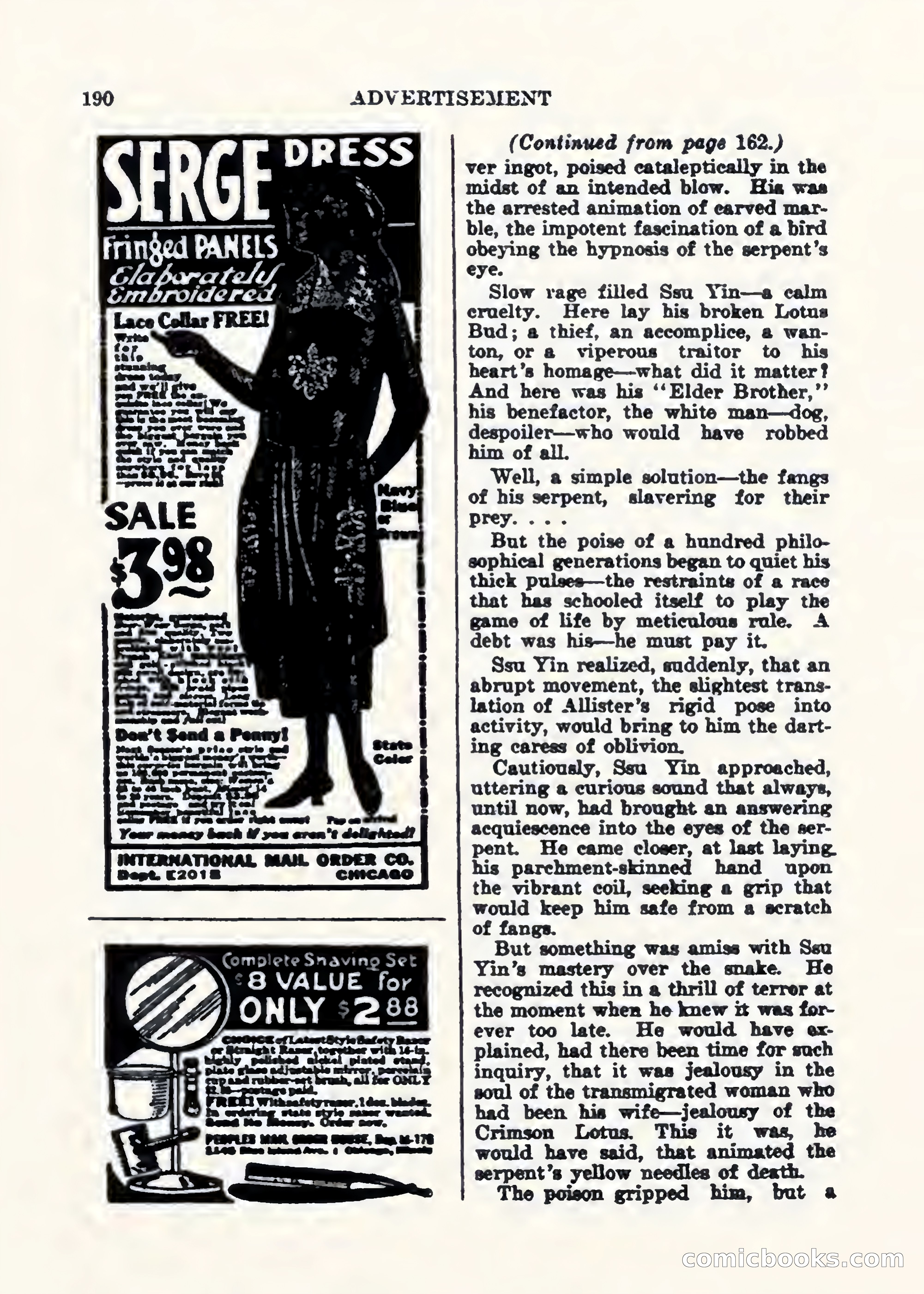 Weird Tales, Vol. 1, No. 2 — page 191 of 194