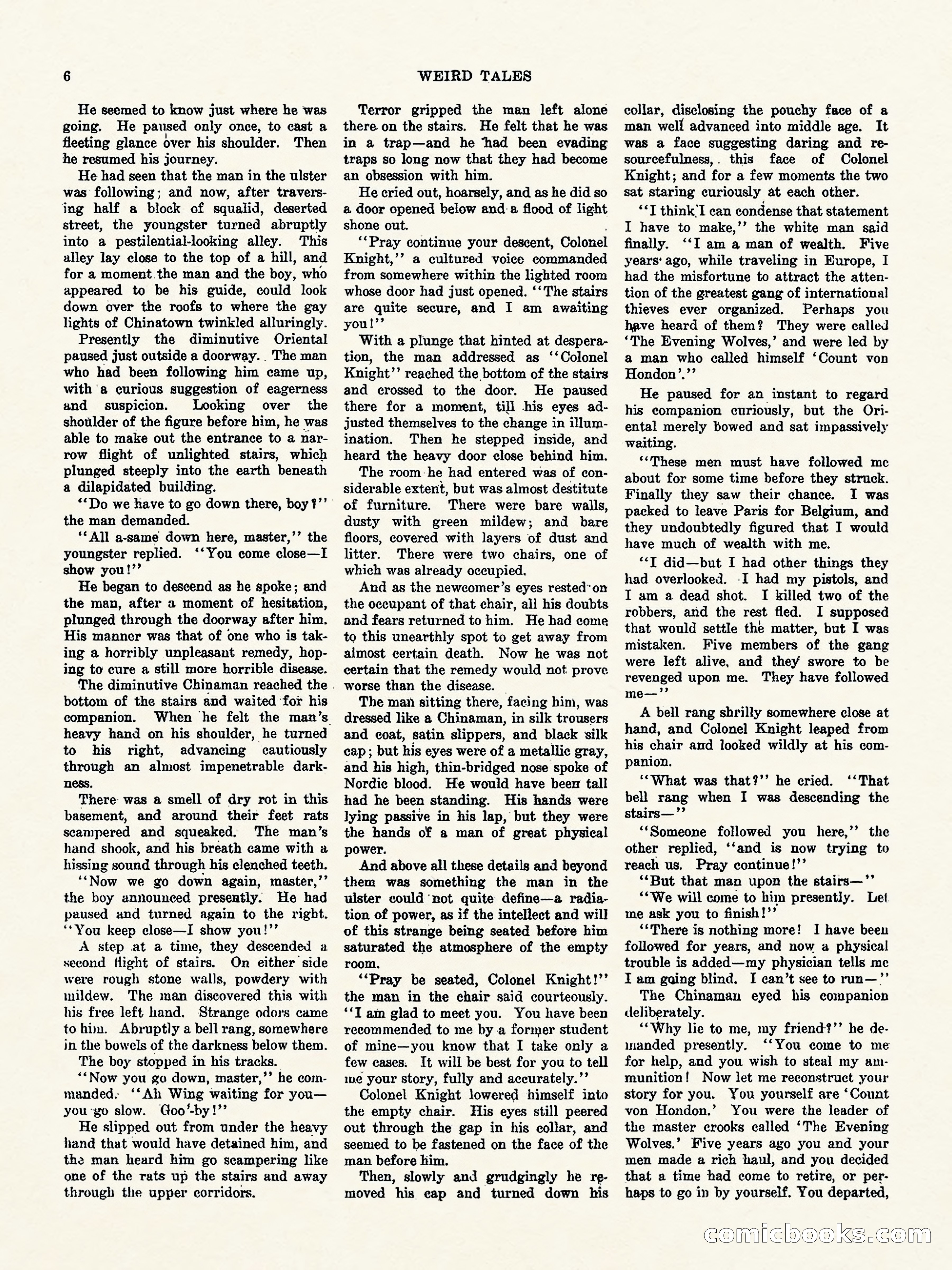 Weird Tales, Vol. 1, No. 4 — page 7 of 122