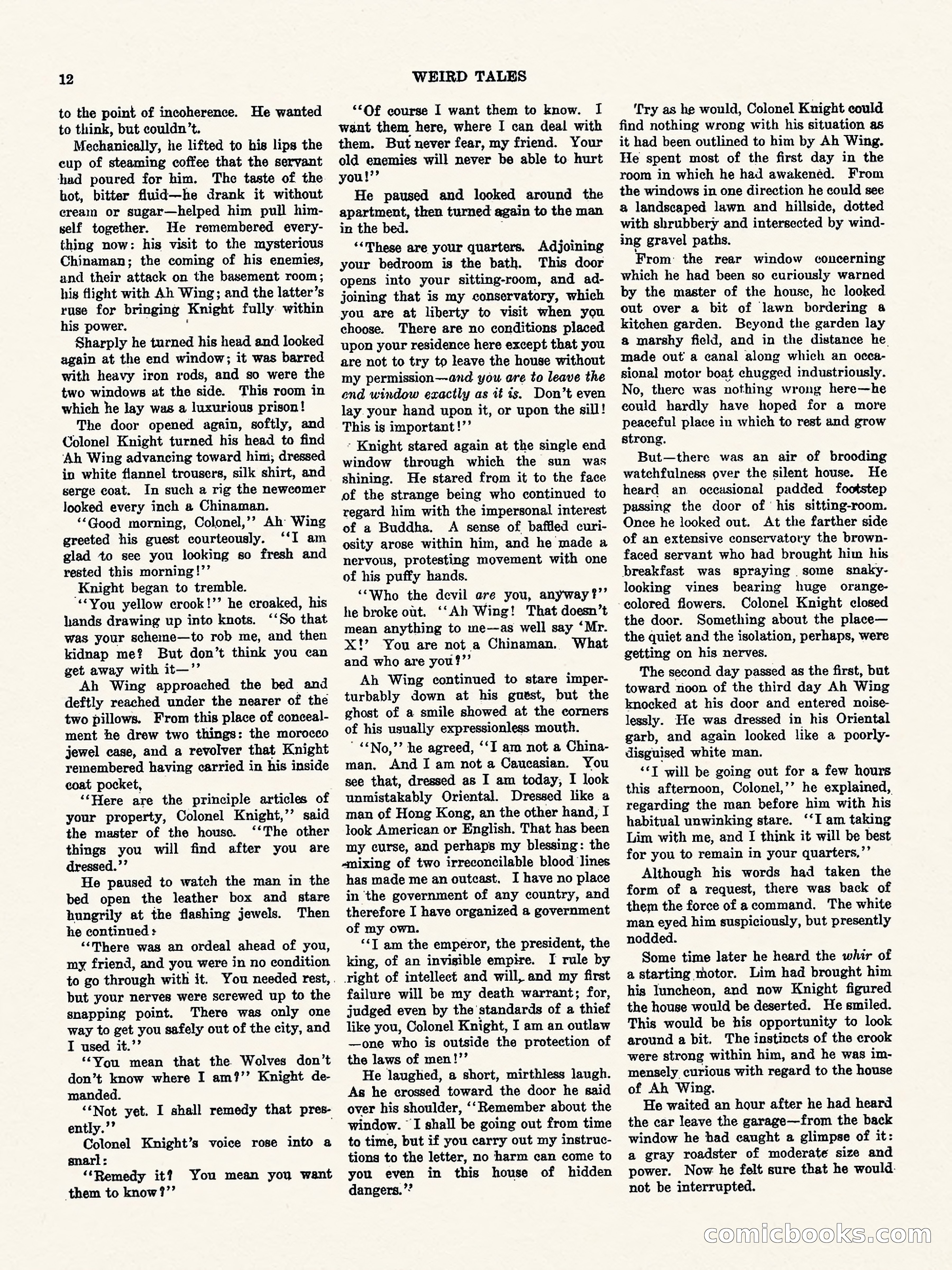 Weird Tales, Vol. 1, No. 4 — page 13 of 122