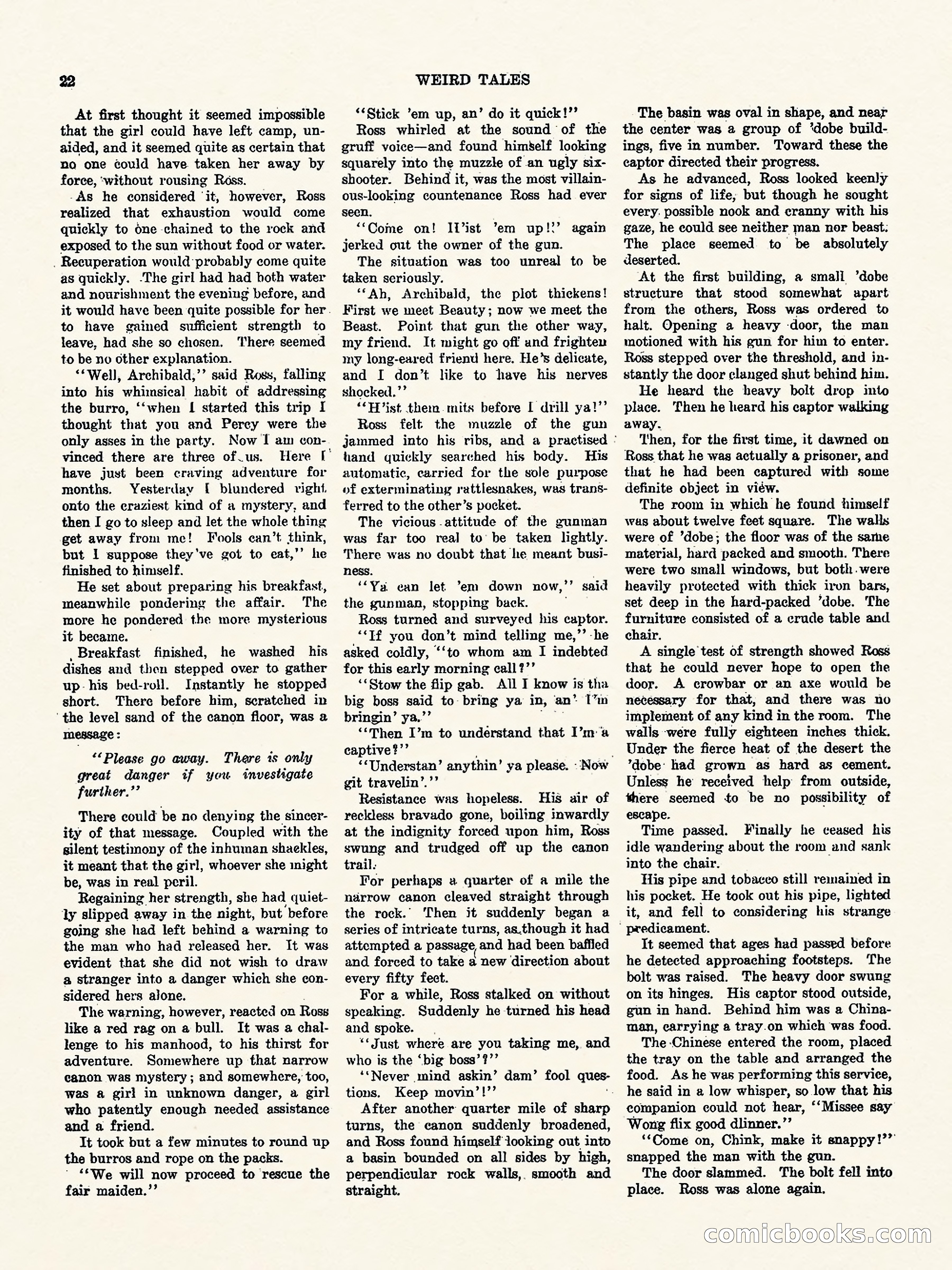 Weird Tales, Vol. 1, No. 4 — page 23 of 122