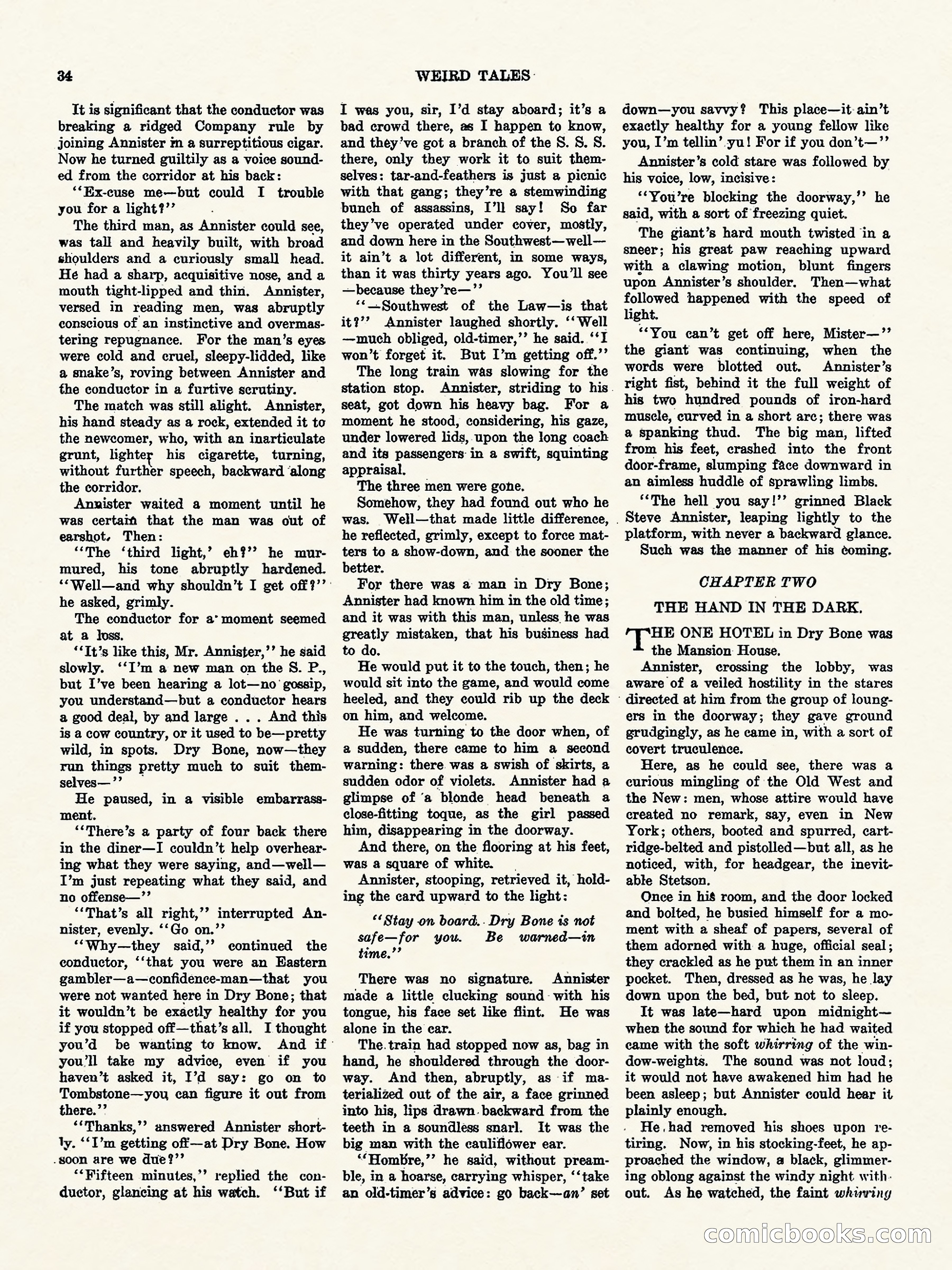 Weird Tales, Vol. 1, No. 4 — page 35 of 122