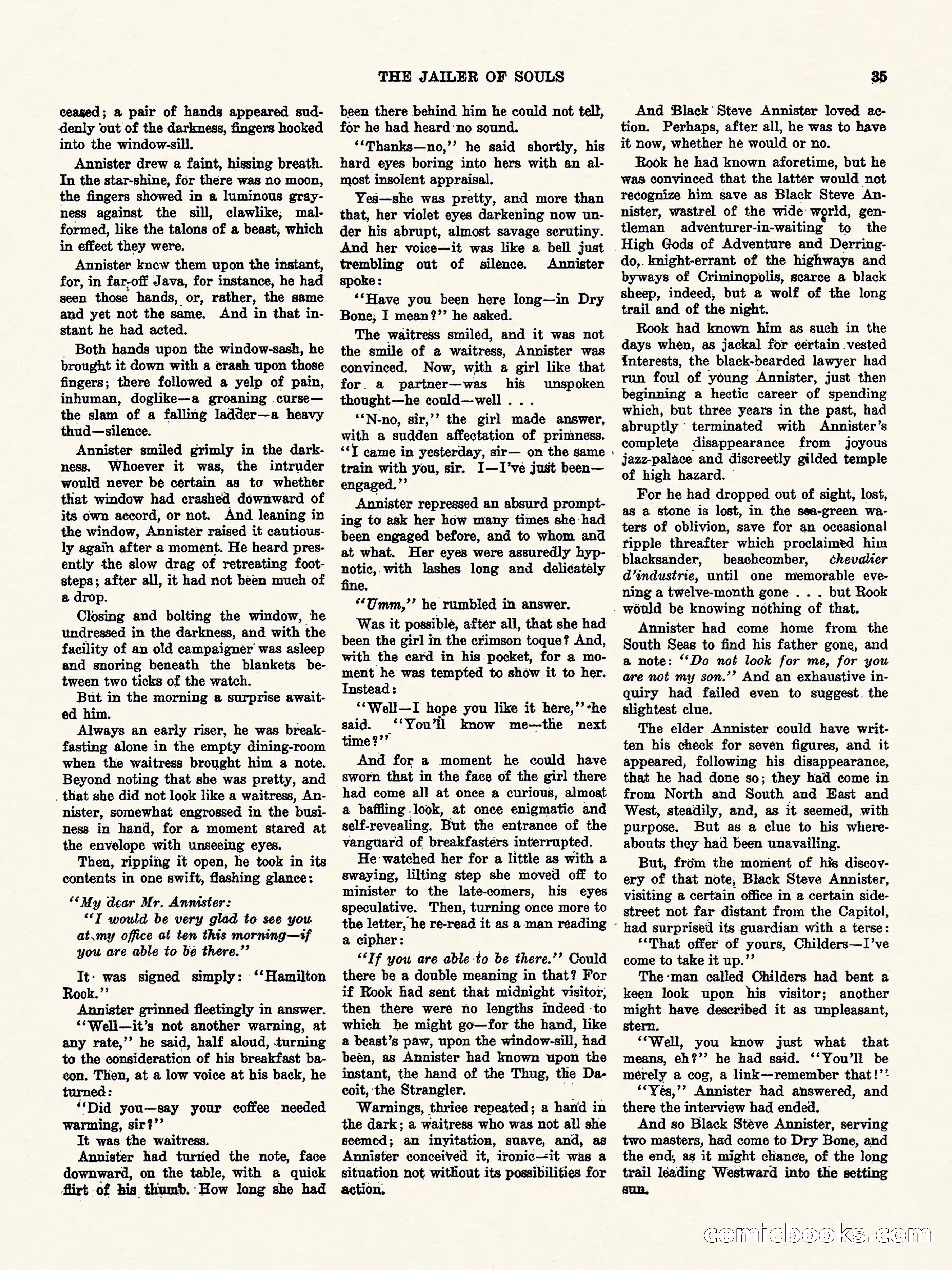 Weird Tales, Vol. 1, No. 4 — page 36 of 122