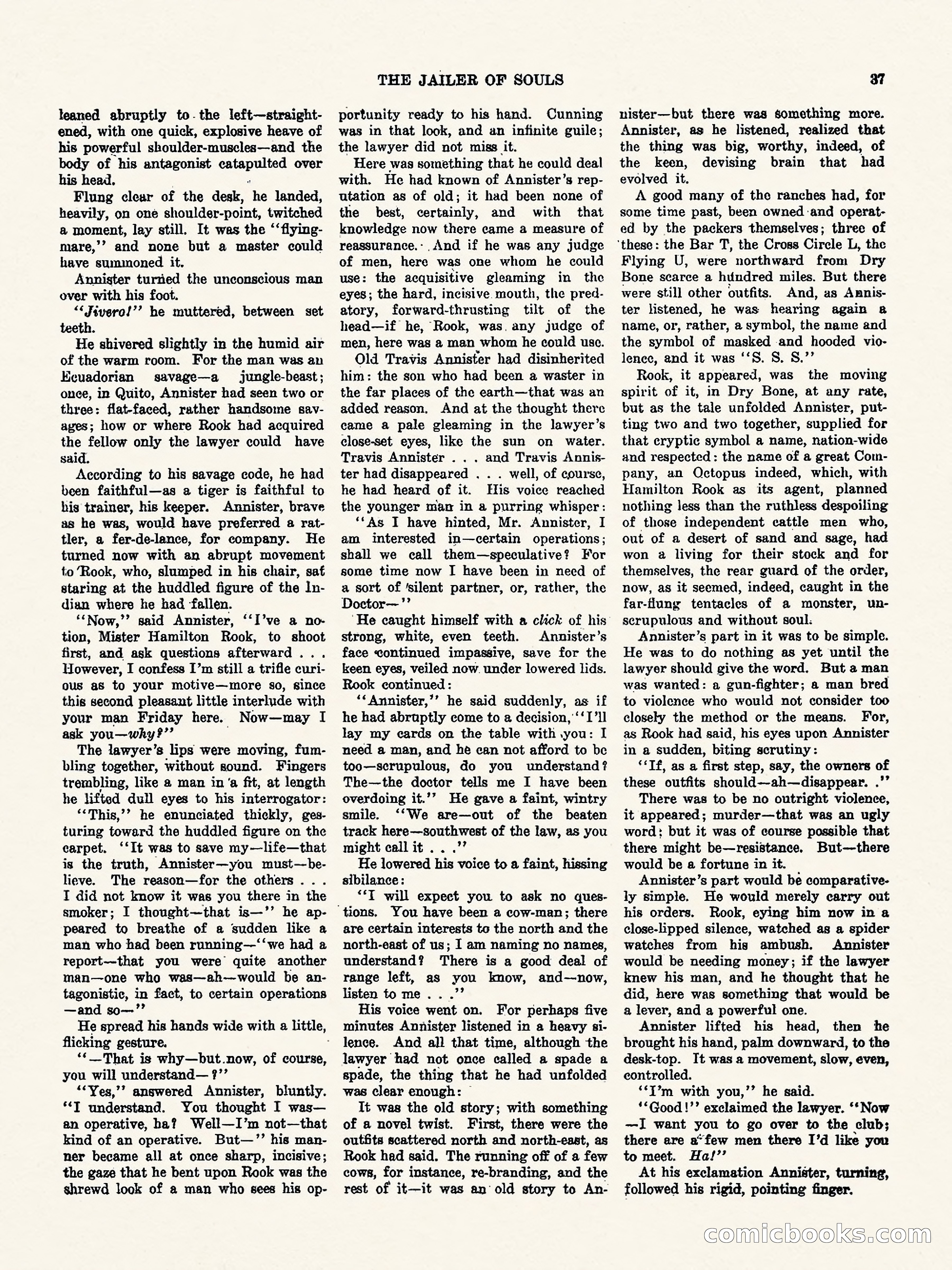 Weird Tales, Vol. 1, No. 4 — page 38 of 122
