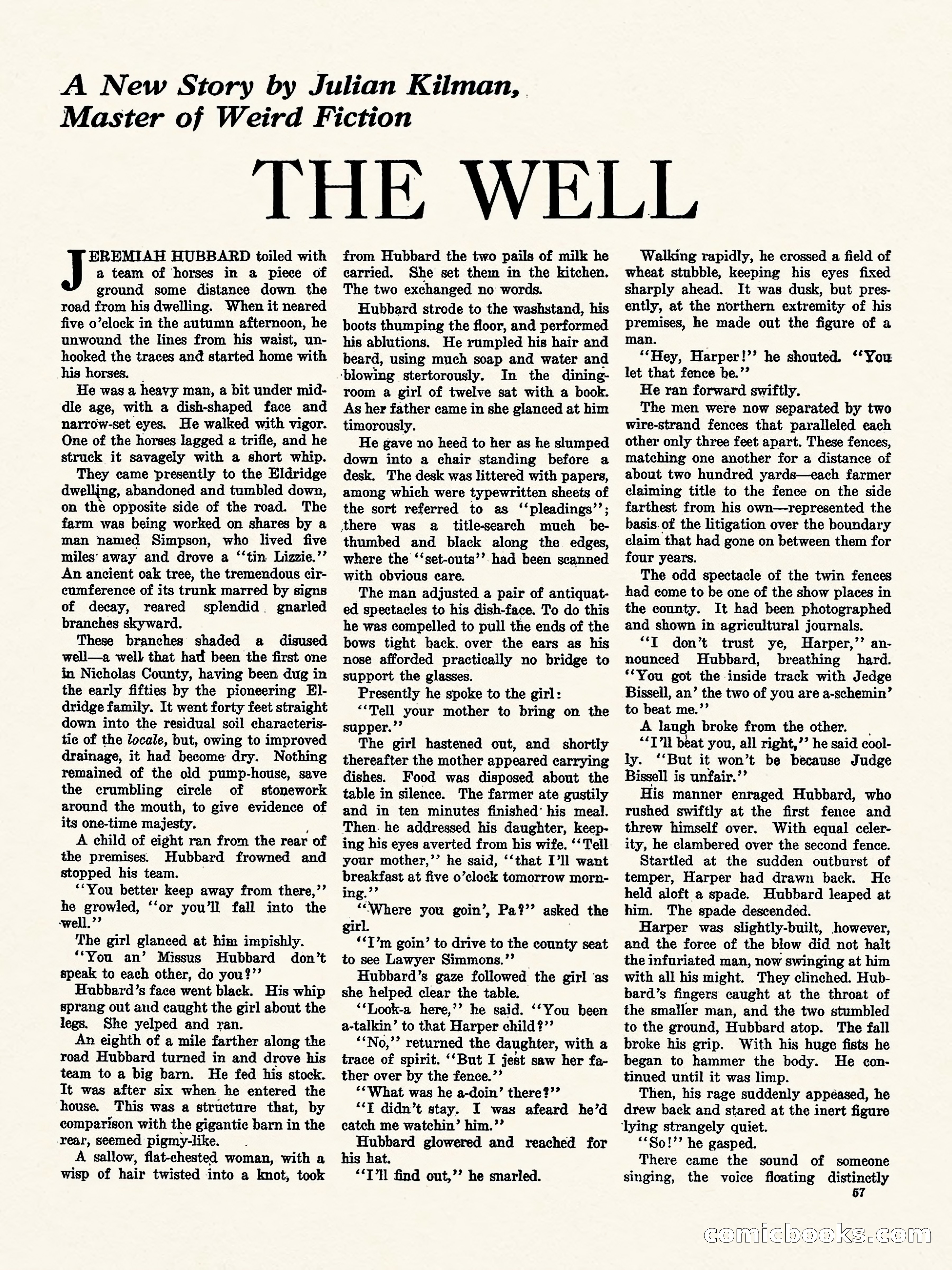 Weird Tales, Vol. 1, No. 4 — page 58 of 122