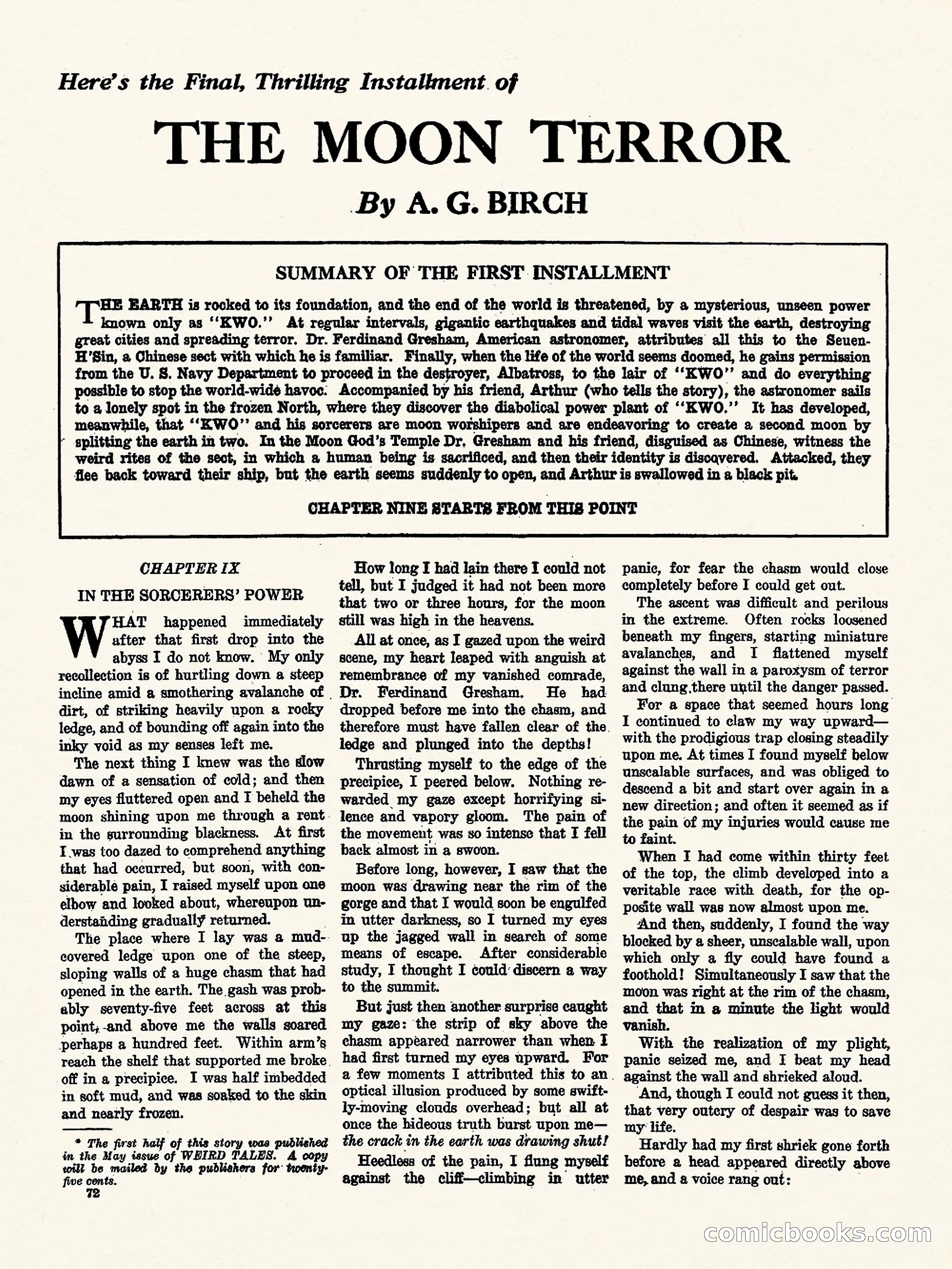 Weird Tales, Vol. 1, No. 4 — page 73 of 122