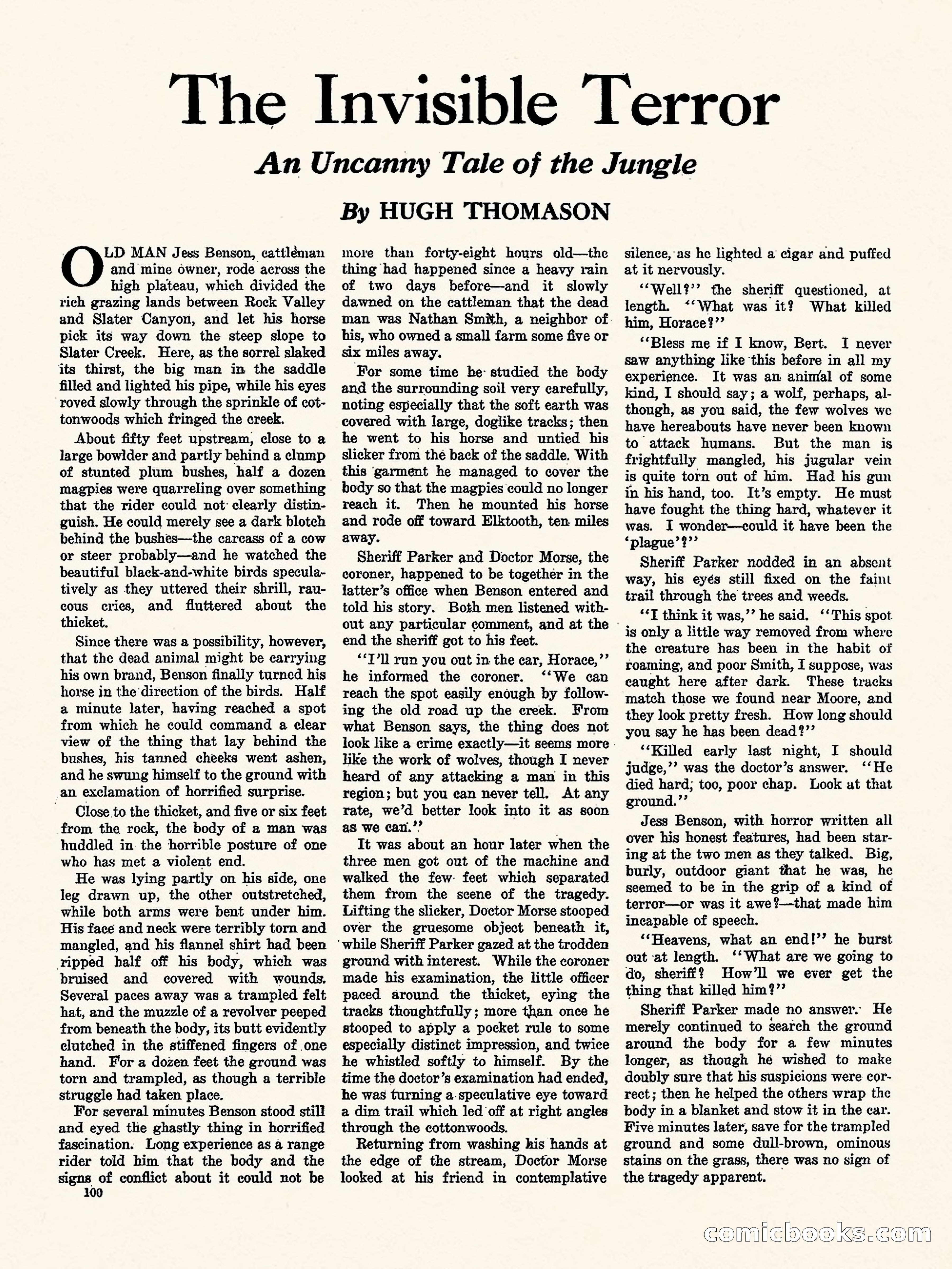 Weird Tales, Vol. 1, No. 4 — page 101 of 122