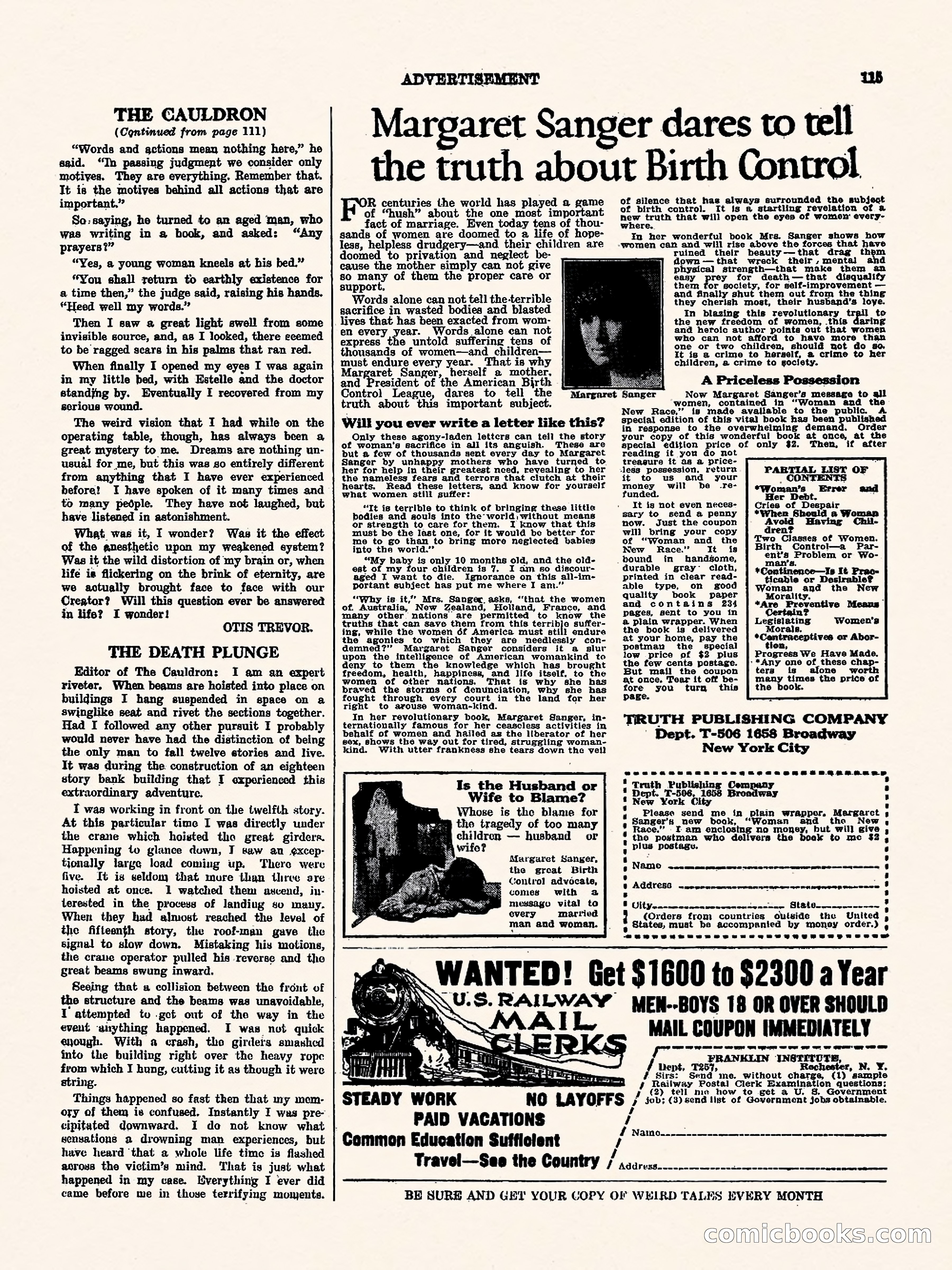 Weird Tales, Vol. 1, No. 4 — page 116 of 122