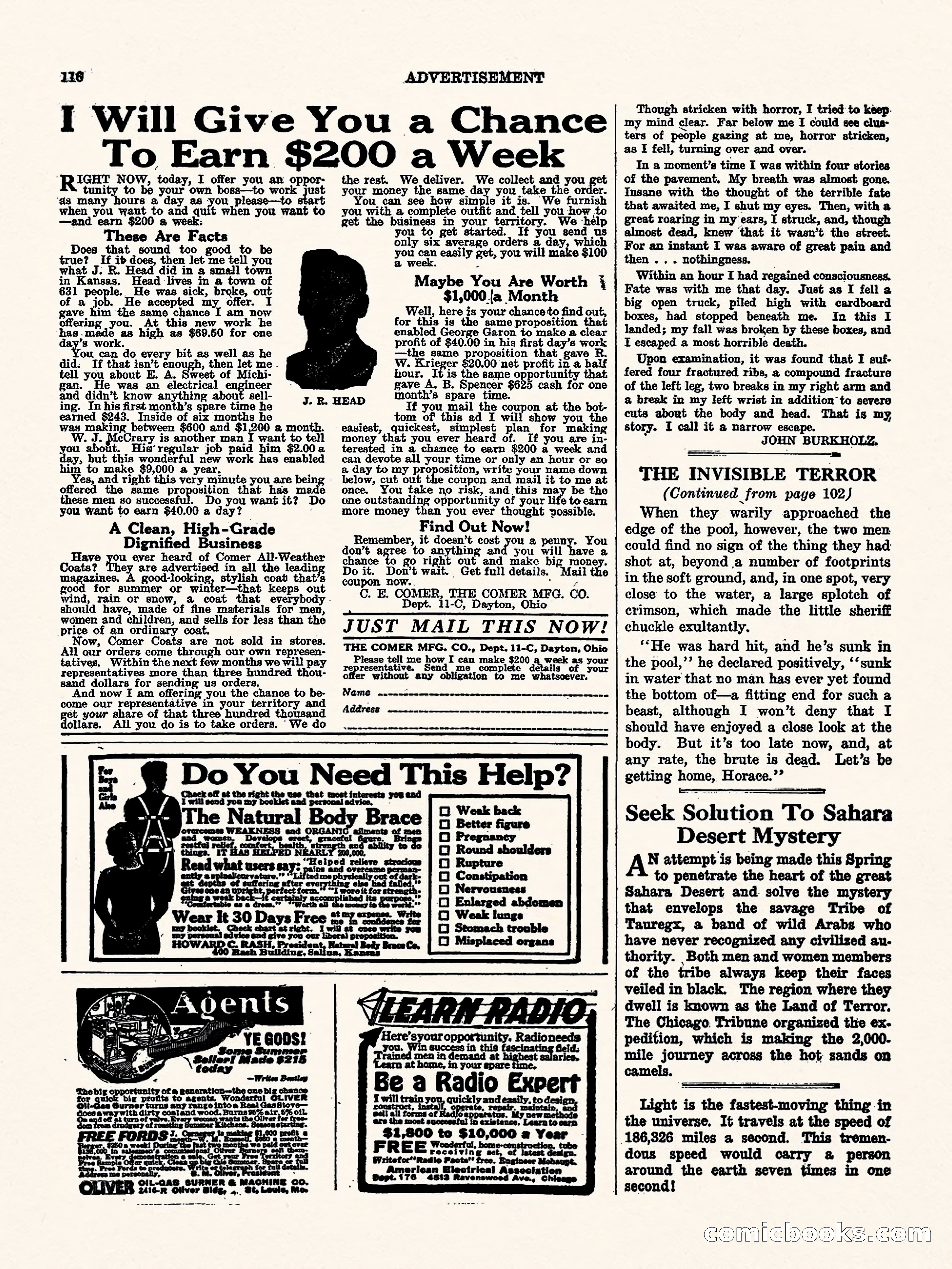 Weird Tales, Vol. 1, No. 4 — page 117 of 122