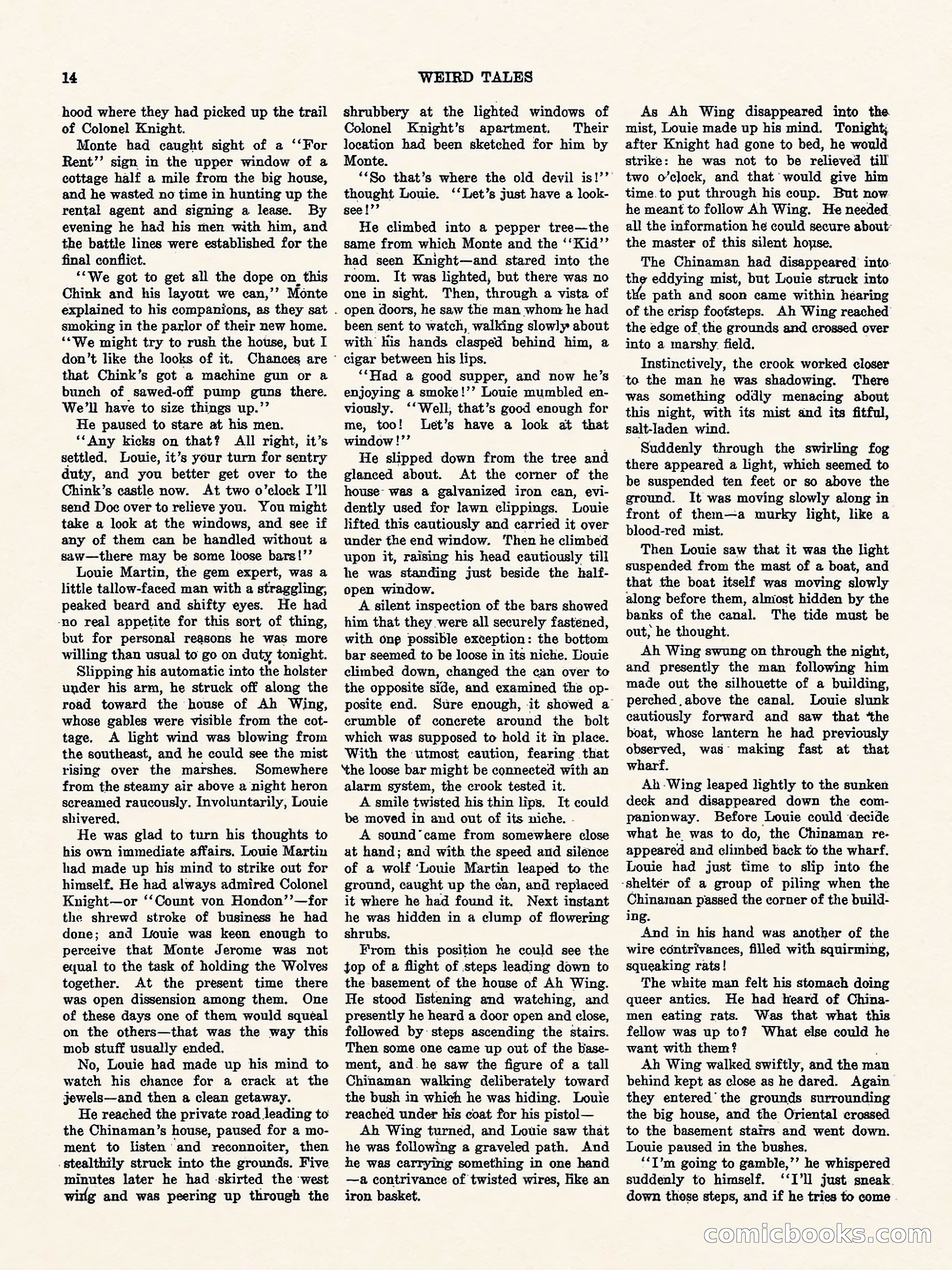 Weird Tales, Vol. I, No. 4 — page 15 of 122